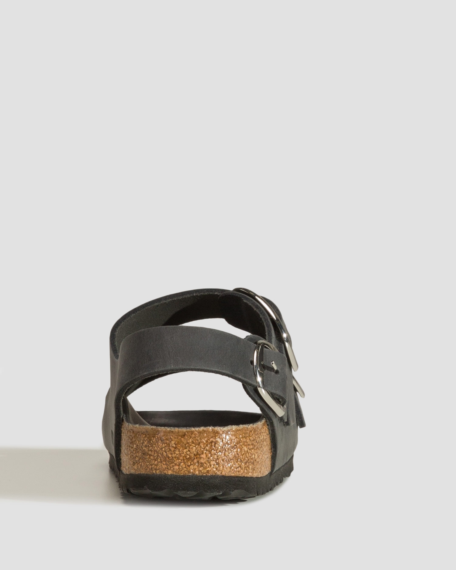 Černé dámské sandále Birkenstock Milano Big Buckle Oiled Leather Narrow