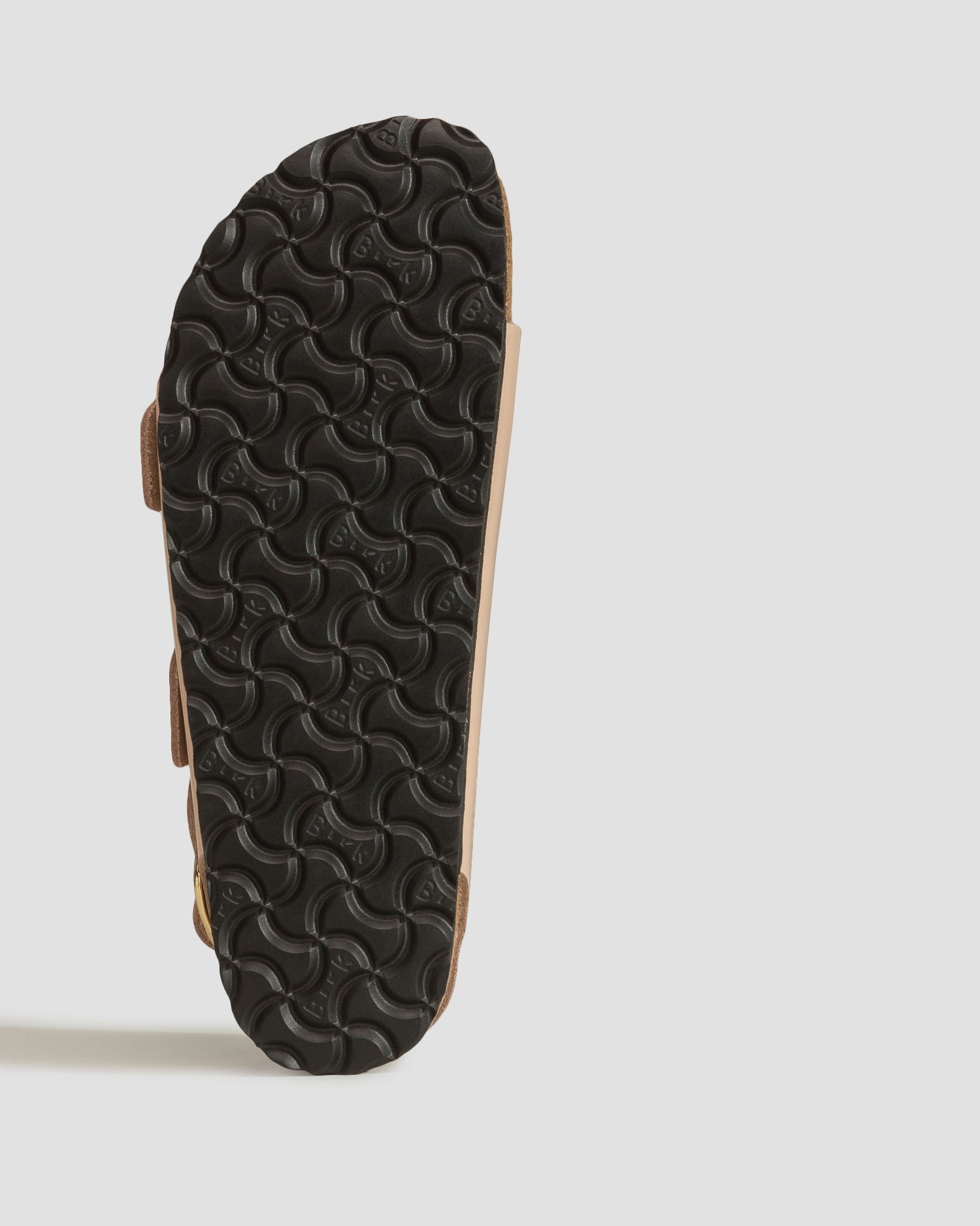 Béžové dámské sandále Birkenstock Milano Big Buckle Natural Leather Patent Narrow