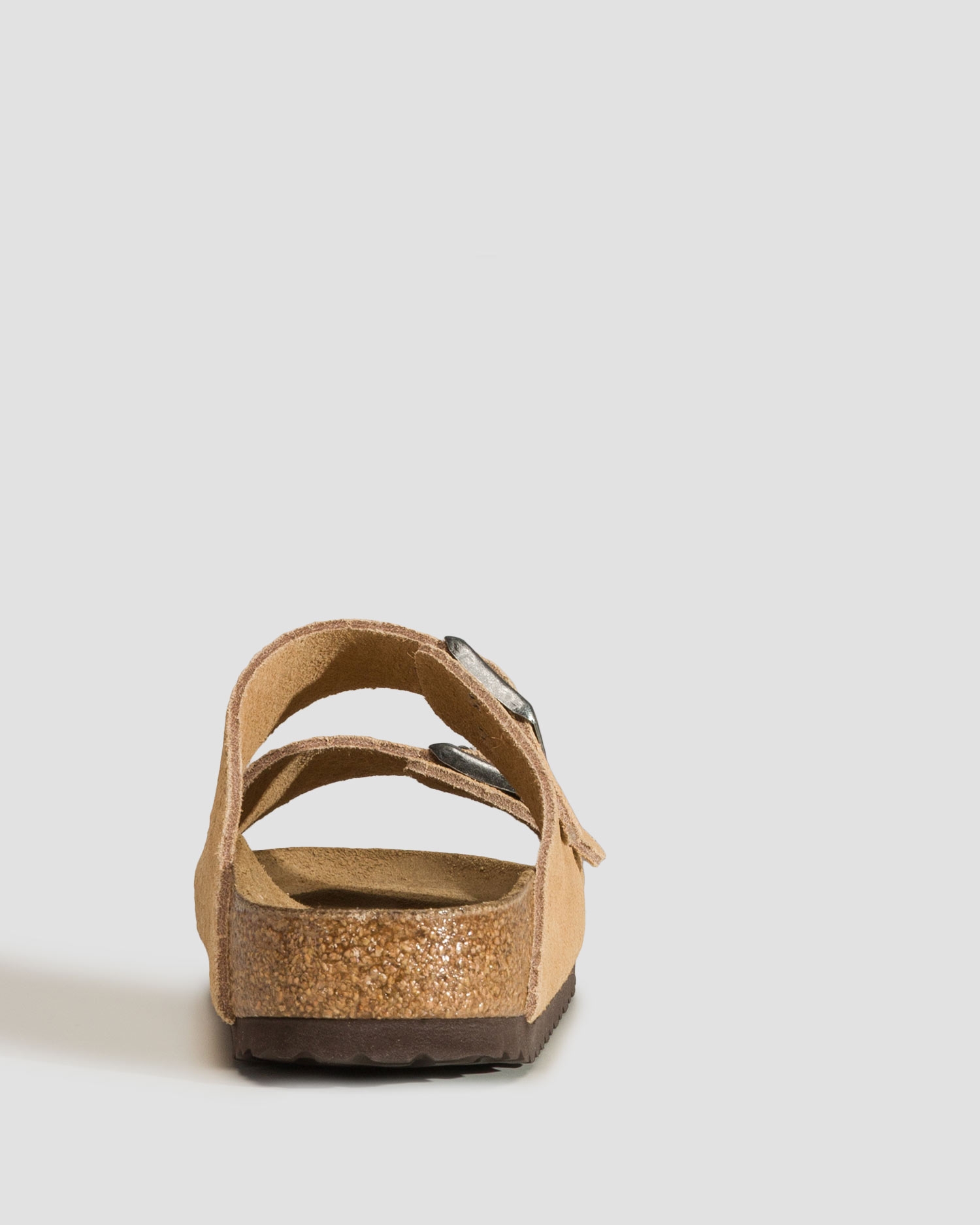 Béžové dámské pantofle Birkenstock Arizona Suede Embossed Narrow