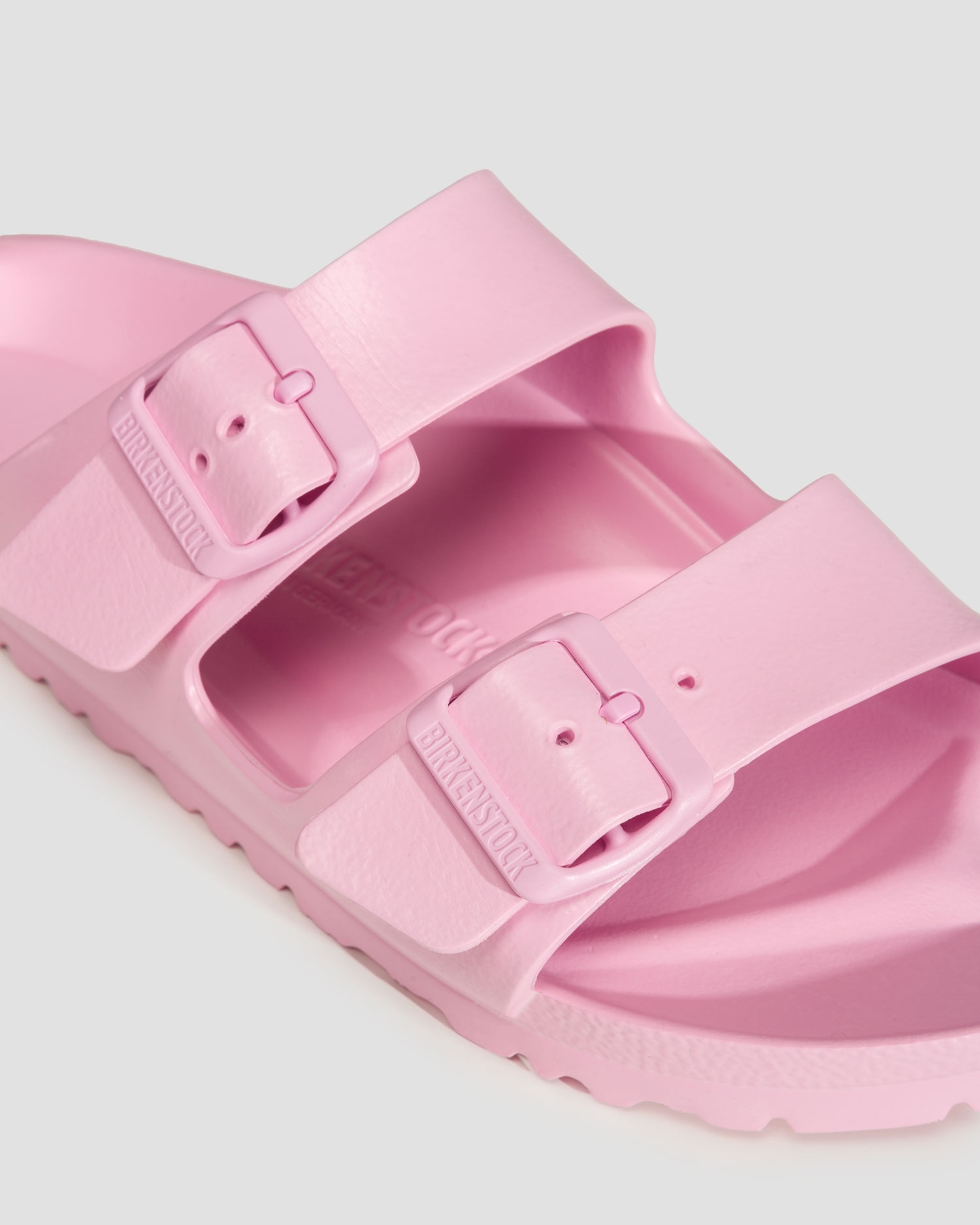 Růžové dámské pantofle Birkenstock Arizona Essentials Eva Narrow