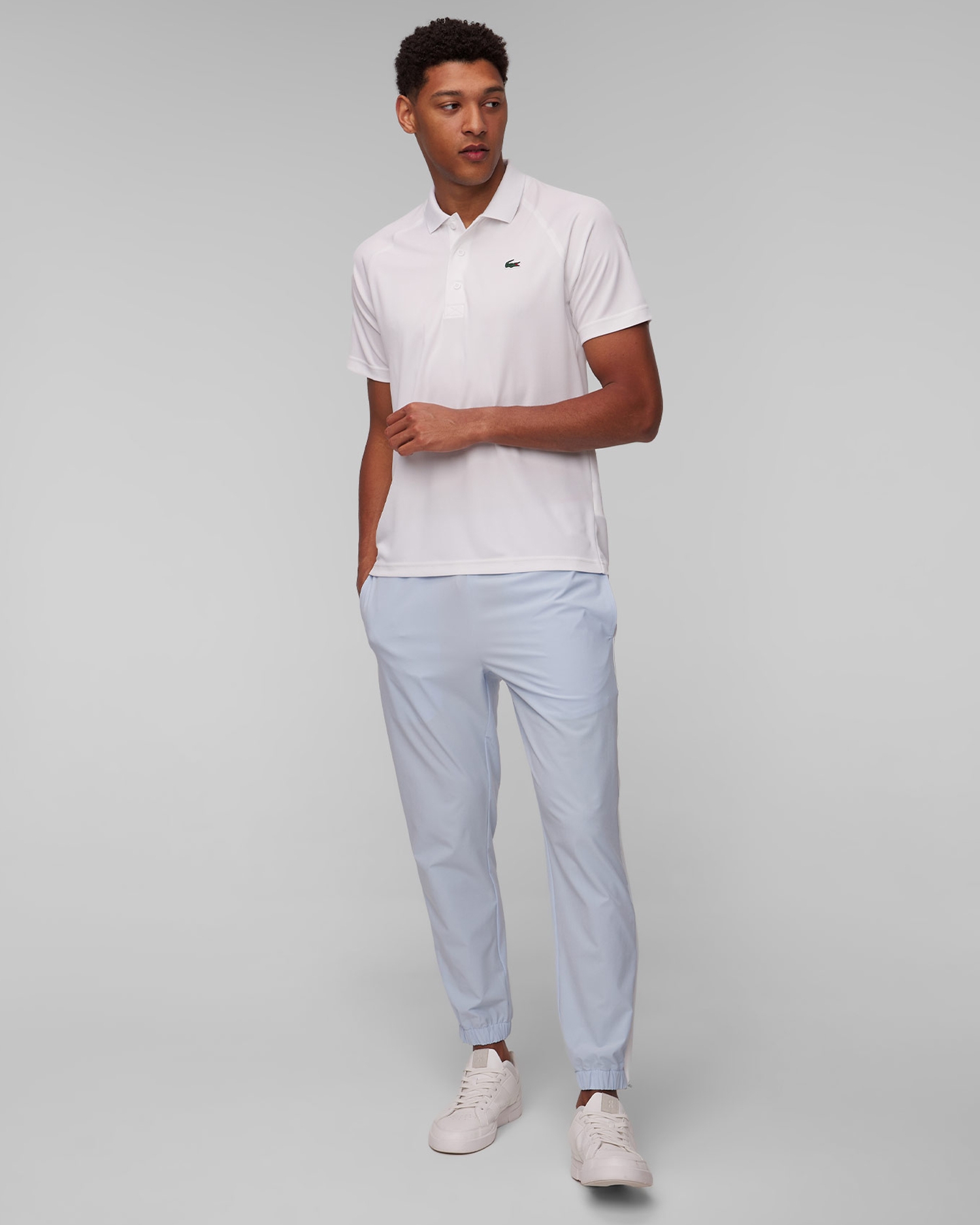 Pánské bílé polo Lacoste DH3201