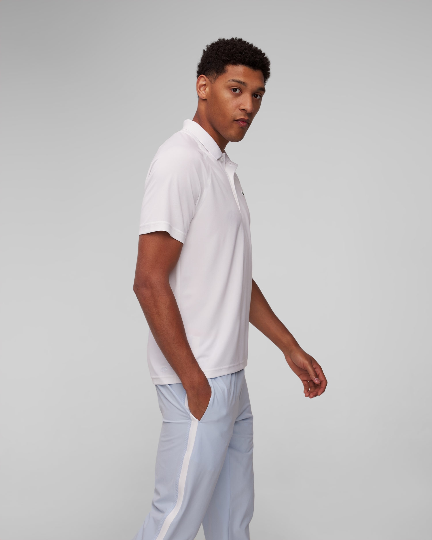 Pánské bílé polo Lacoste DH3201