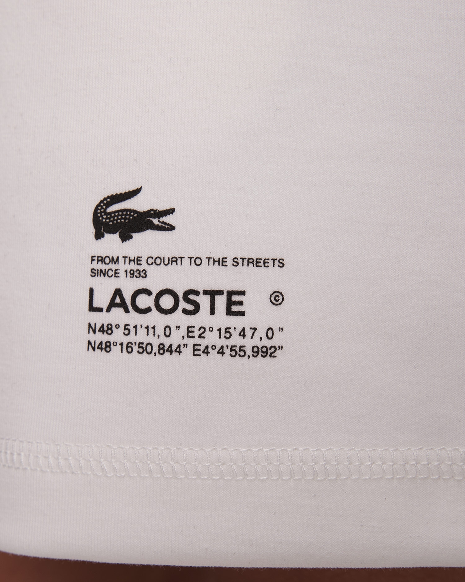 Bílé dámské kraťasy Lacoste GF5378