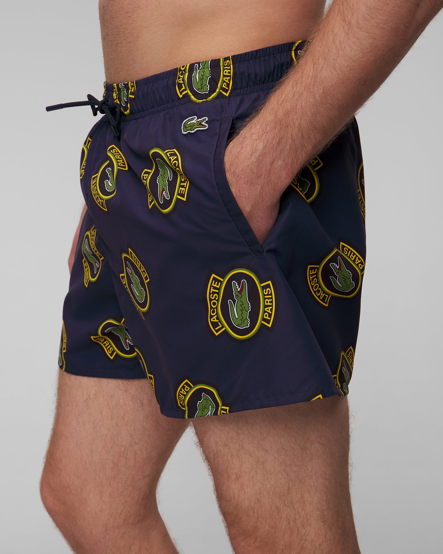 Pánské tmavě modré plavky Lacoste MH7272