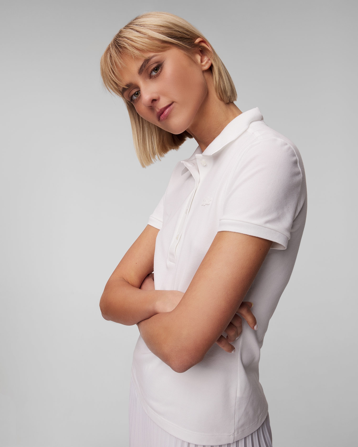 Dámská bílá polokošile Lacoste PF5462
