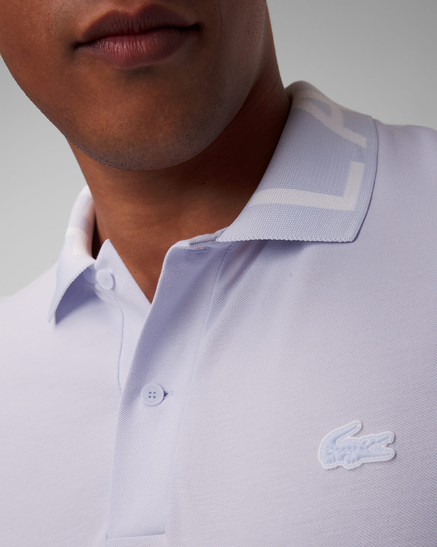 Světle modré pánské polo Lacoste PH7495