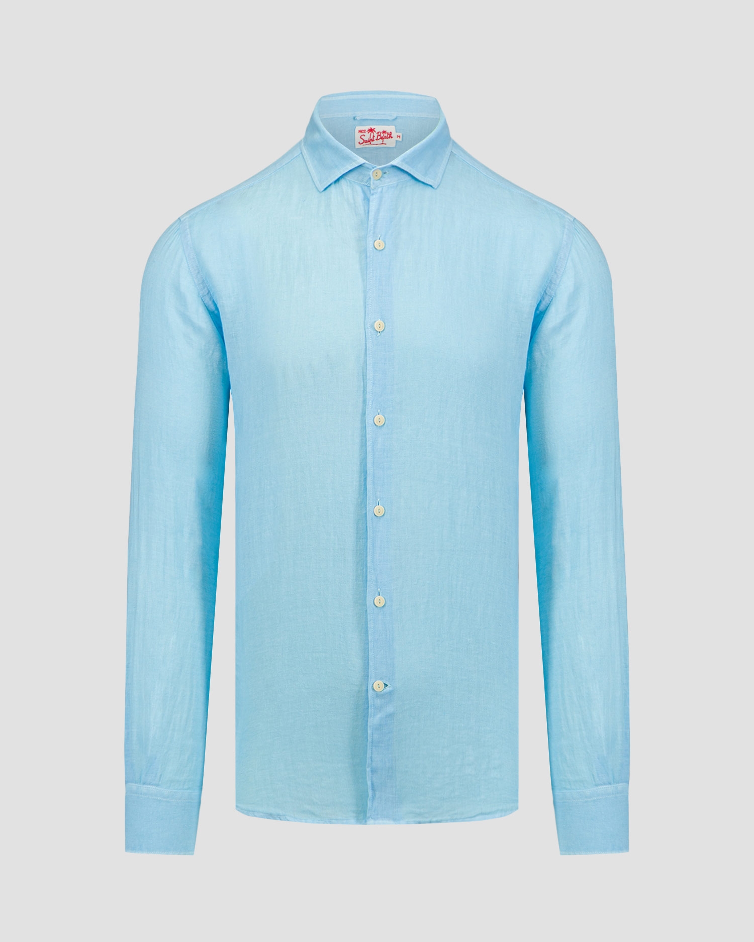 Modrá pánská lněná košile MC2 Saint Barth