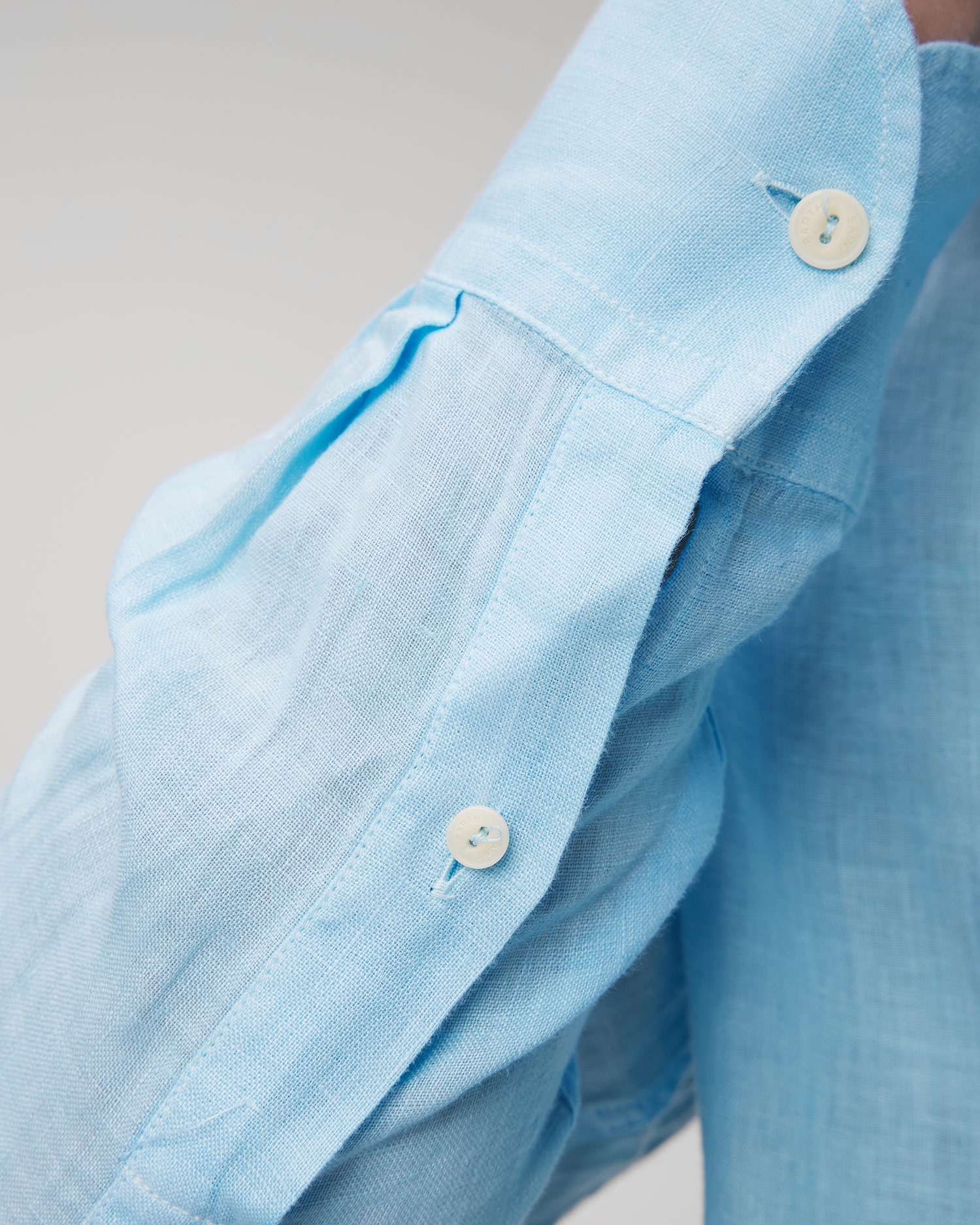 Modrá pánská lněná košile MC2 Saint Barth