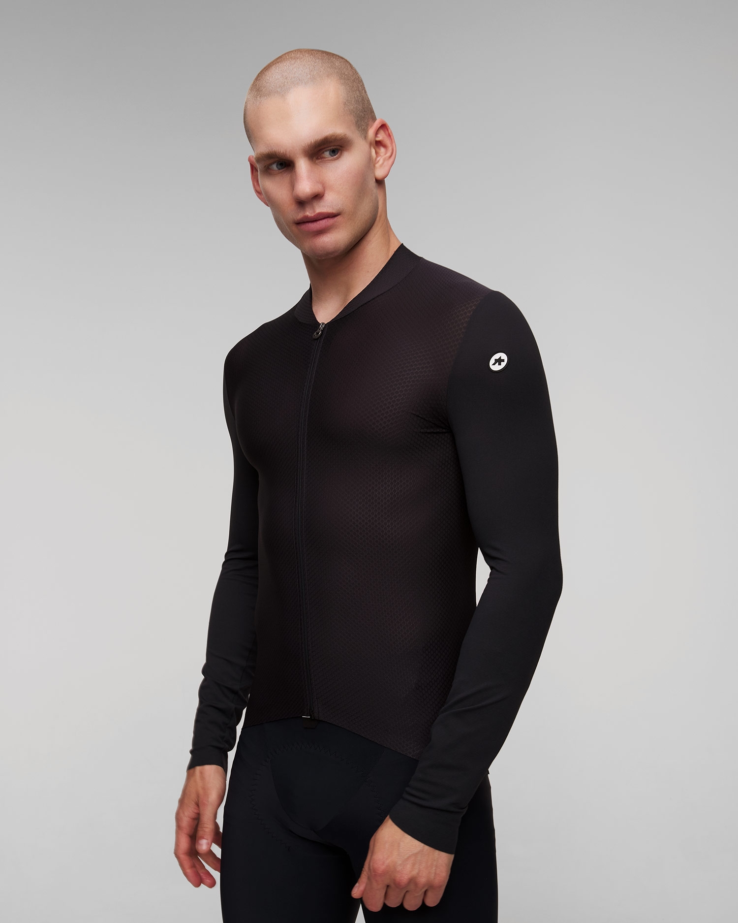 Černý pánský cyklistický dres Assos Mille Gt Ls Jersey S11