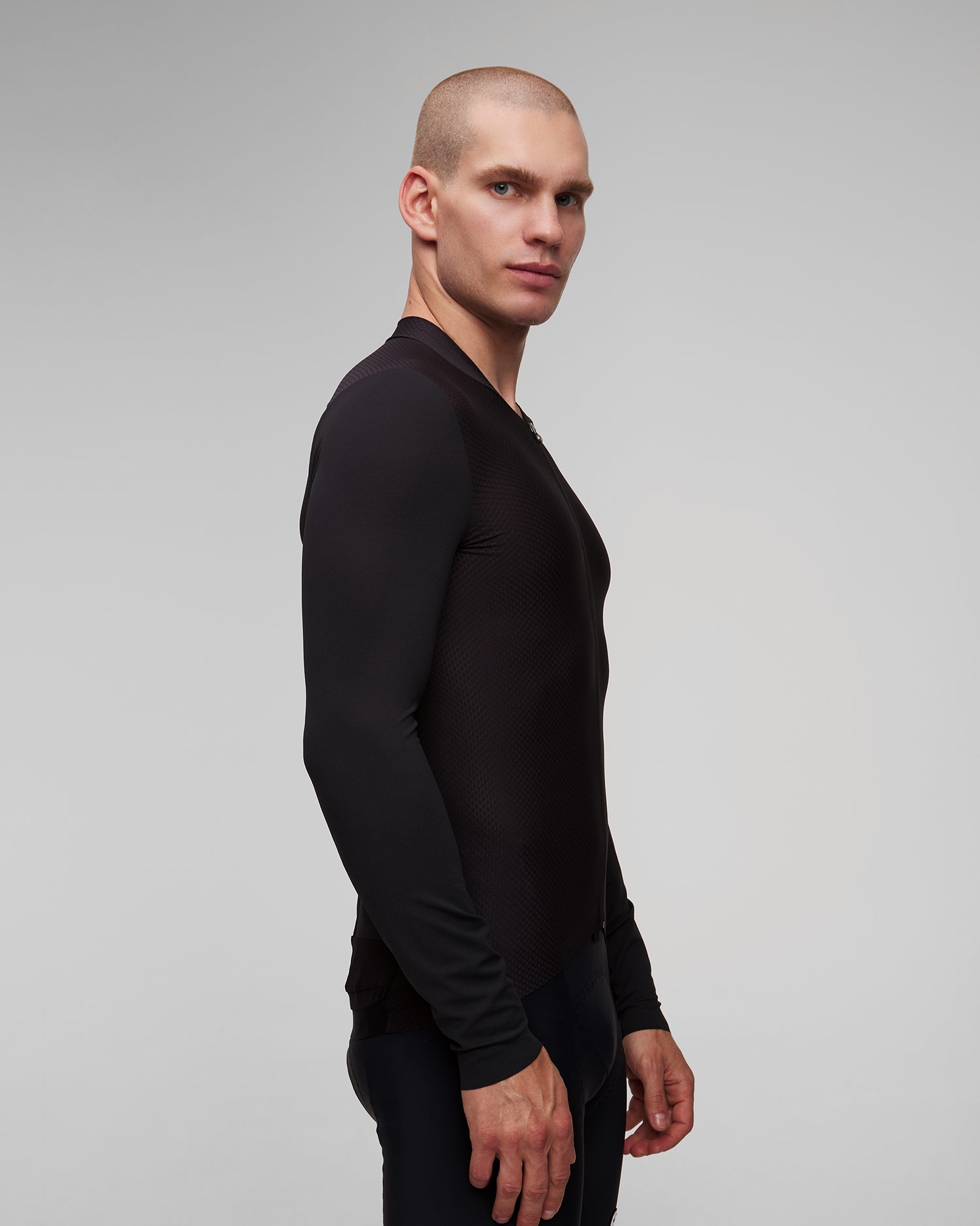 Černý pánský cyklistický dres Assos Mille Gt Ls Jersey S11