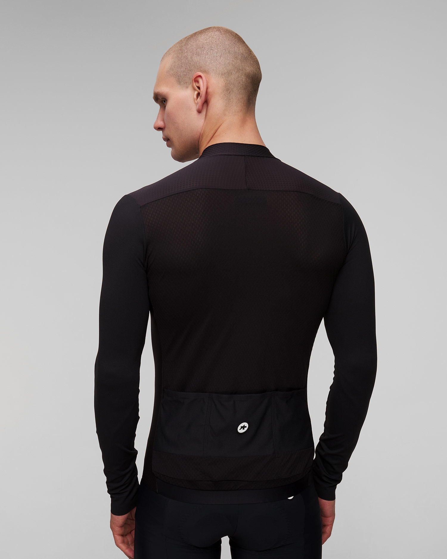 Černý pánský cyklistický dres Assos Mille Gt Ls Jersey S11