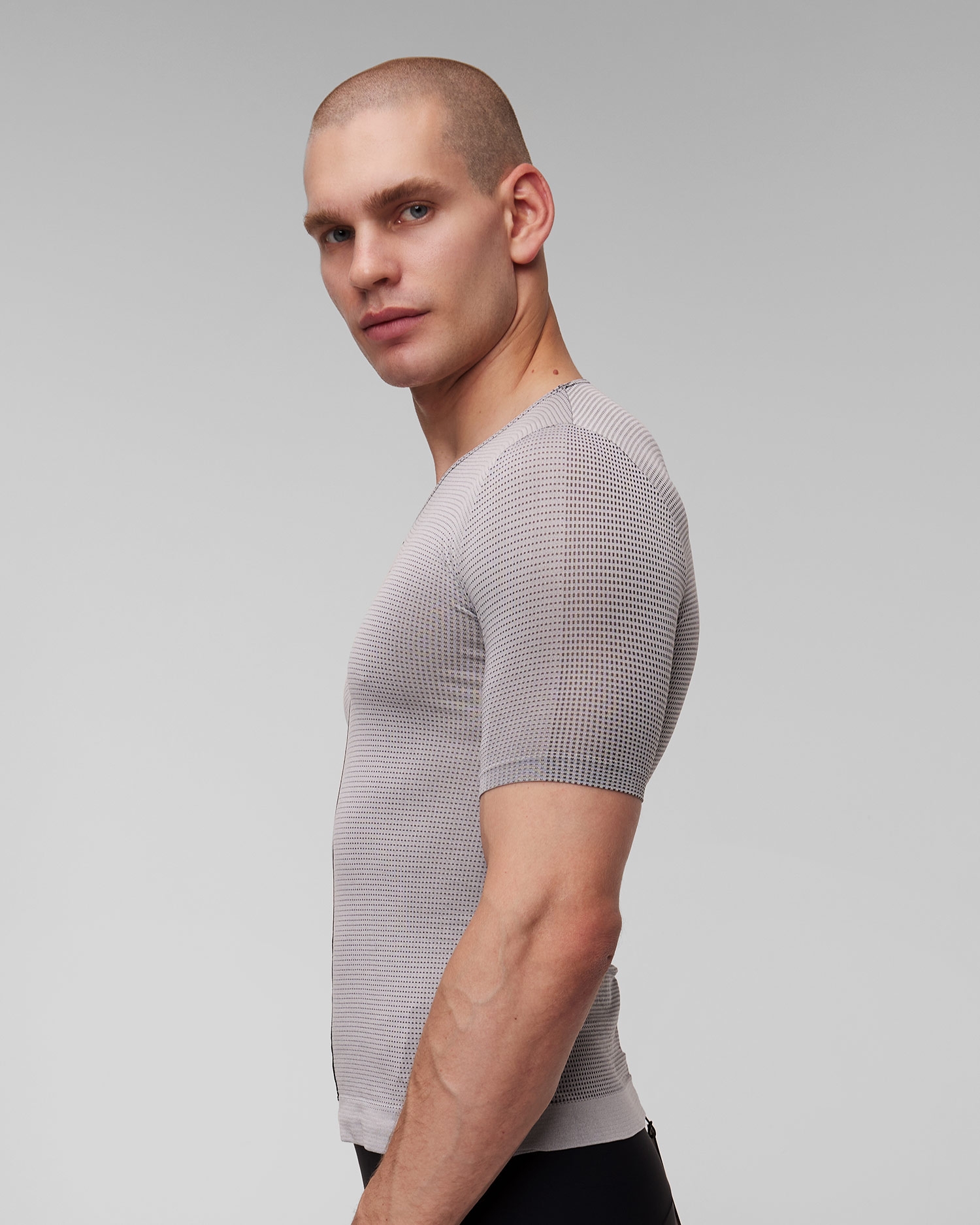 Pánské šedé cyklistické tílko Assos 1/3 SS Skin Layer P1