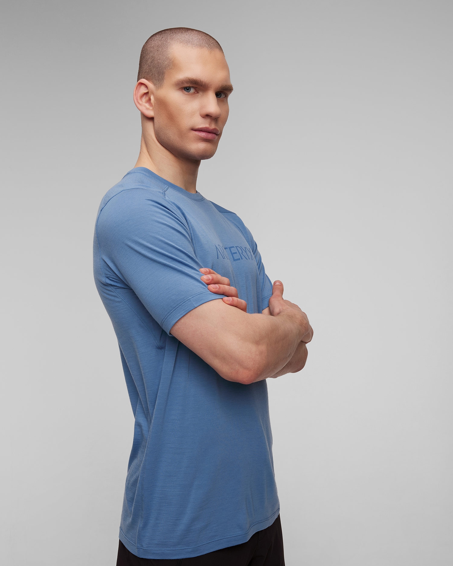 Modré pánské tričko Arcteryx Ionia MW Arc Logo SS M