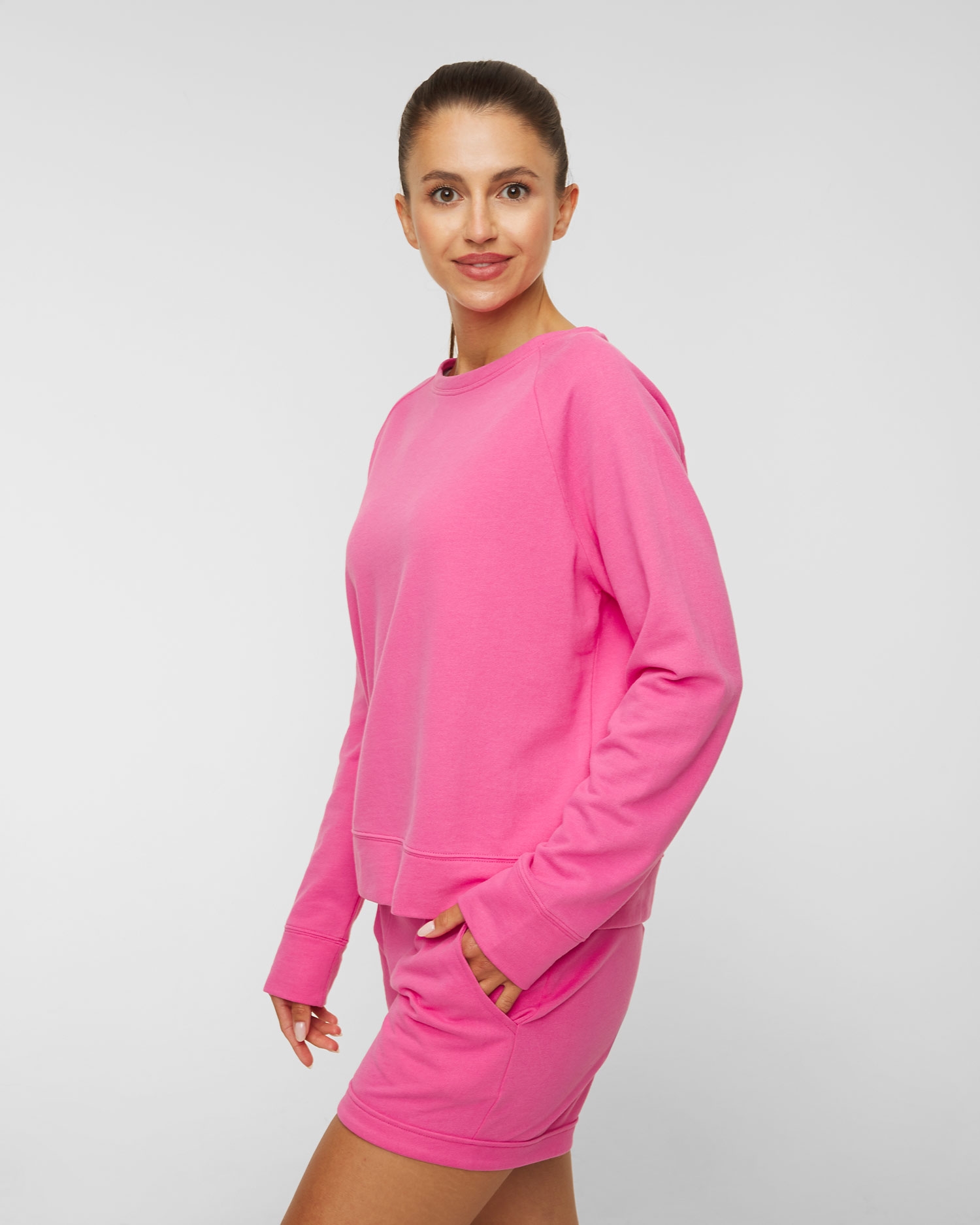 Mikina JUVIA LIGHT FLEECE CROPPED