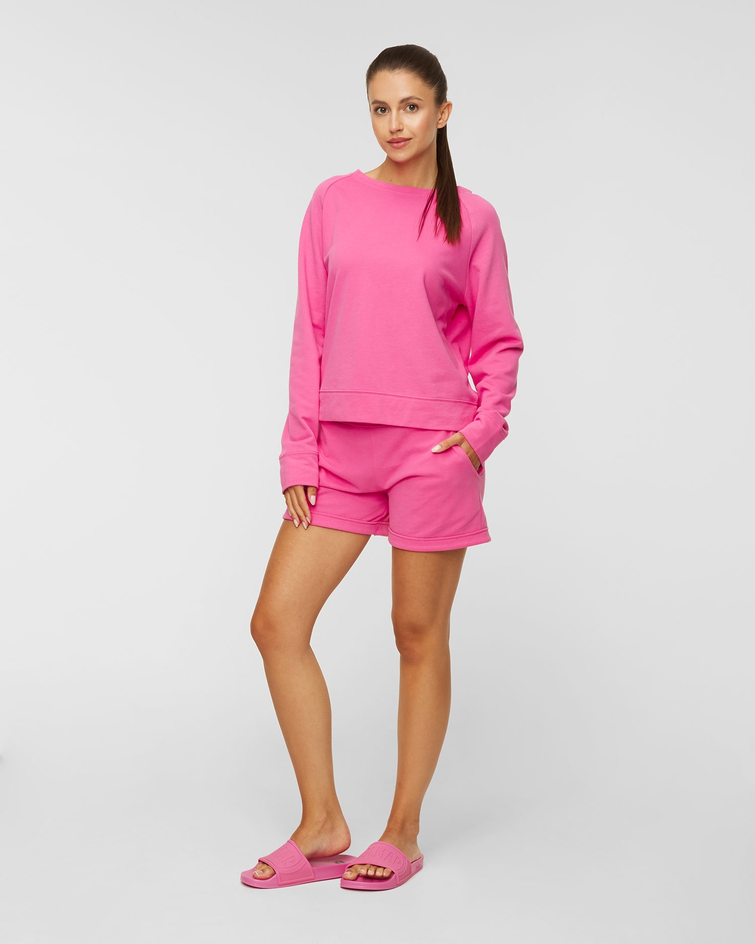 Mikina JUVIA LIGHT FLEECE CROPPED