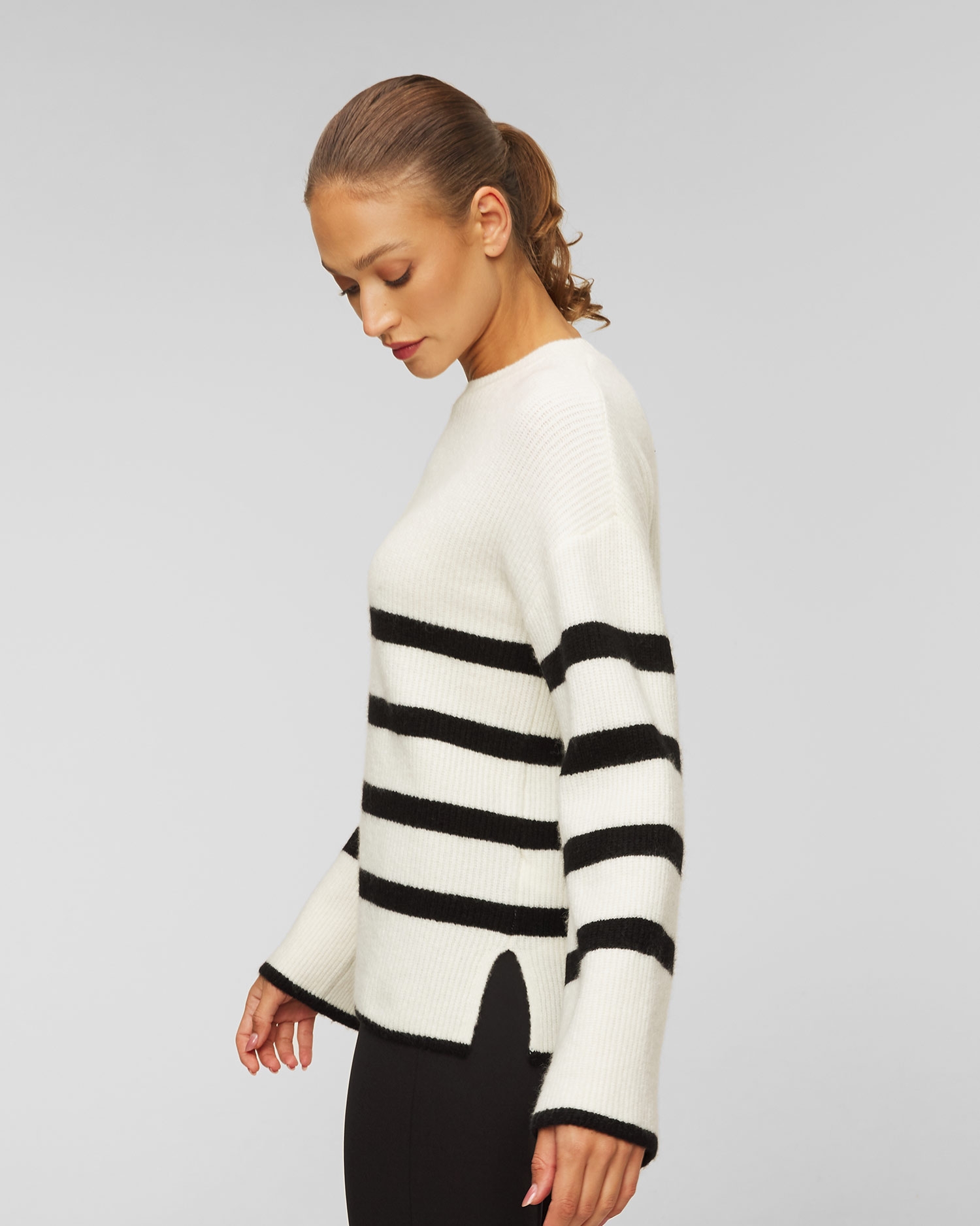 Dámský proužkovaný svetr z kašmíru Juvia Sira