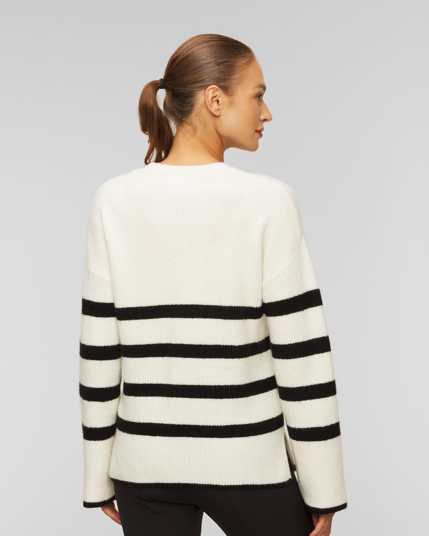 Dámský proužkovaný svetr z kašmíru Juvia Sira