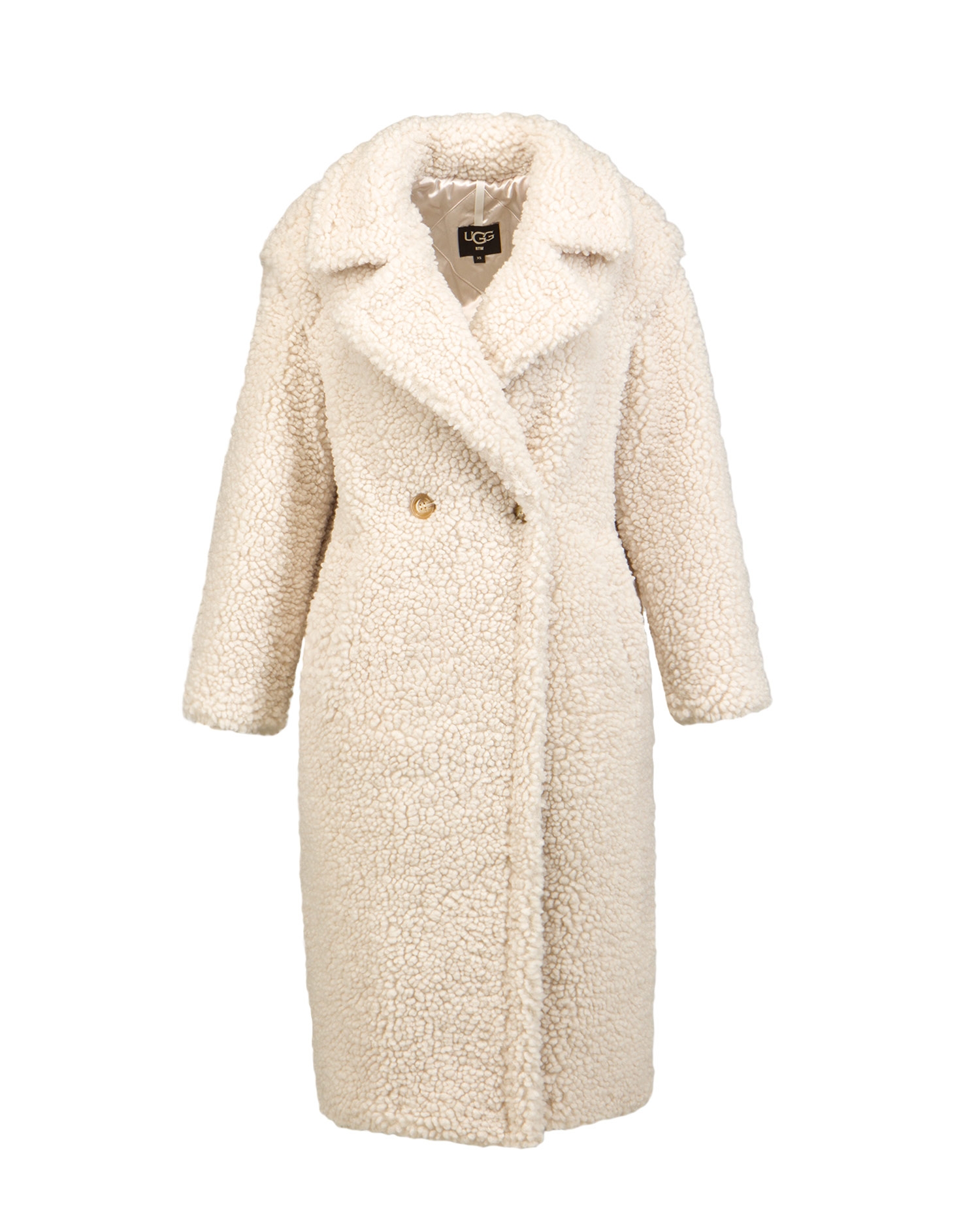 Kabát UGG GERTRUDE LONG TEDDY COAT
