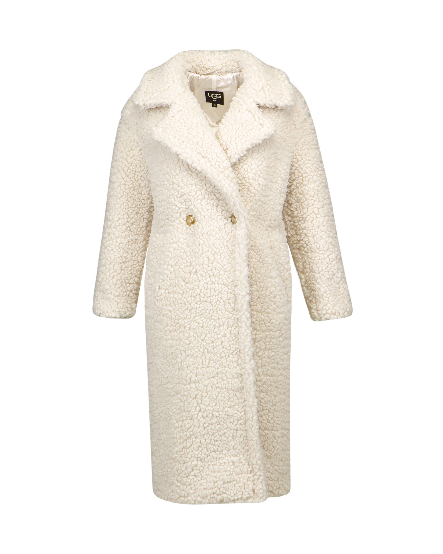 Kabát UGG GERTRUDE LONG TEDDY COAT