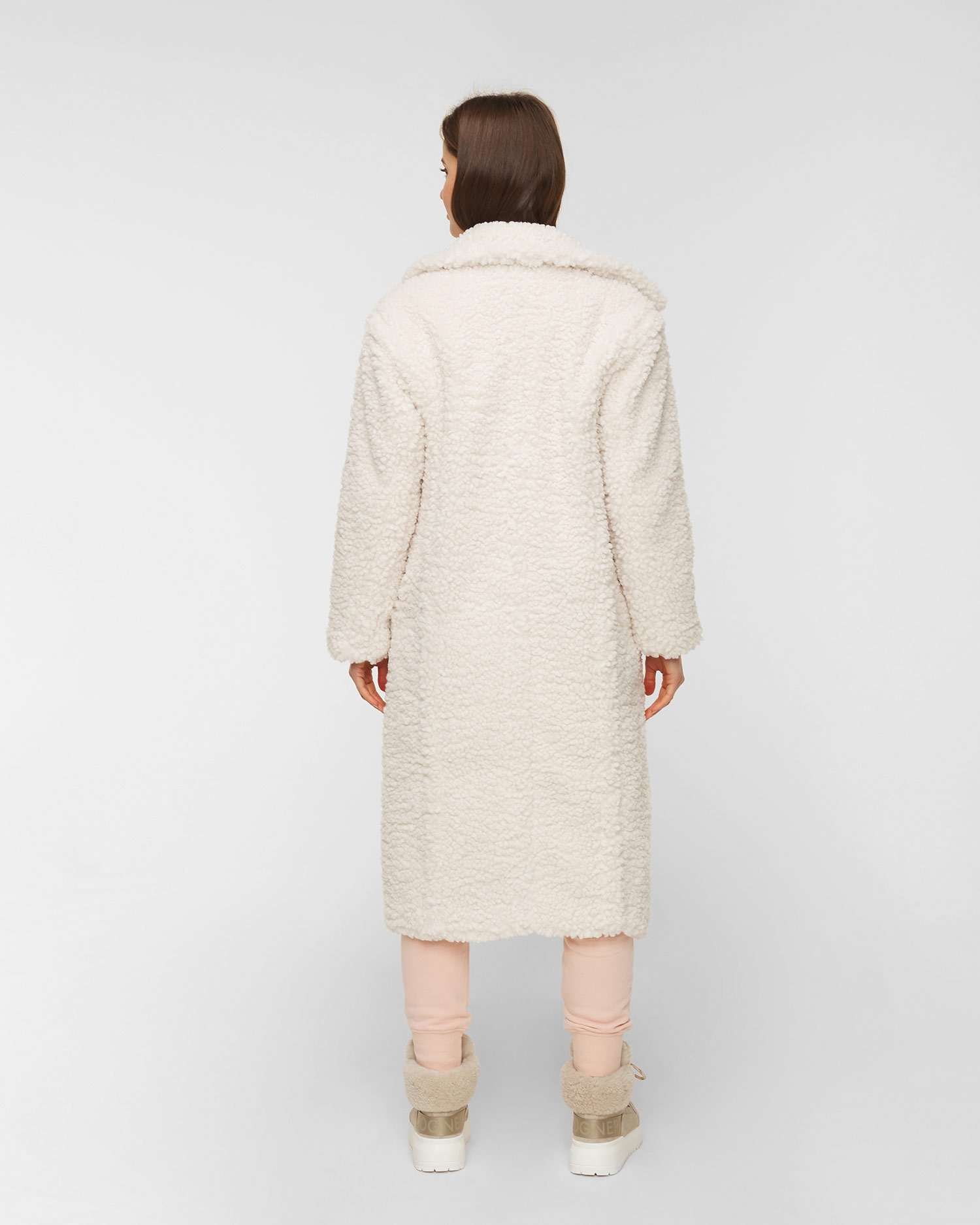 Kabát UGG GERTRUDE LONG TEDDY COAT