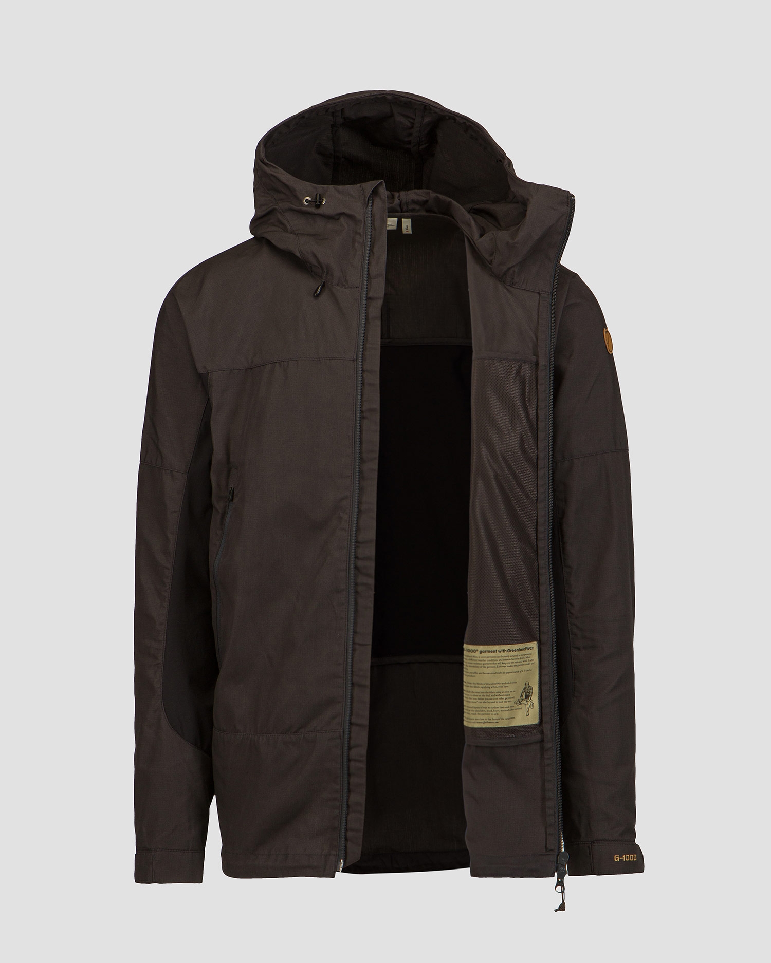 Šedočerná treková pánská bunda Fjallraven Abisko Lite Trekking Jacket M