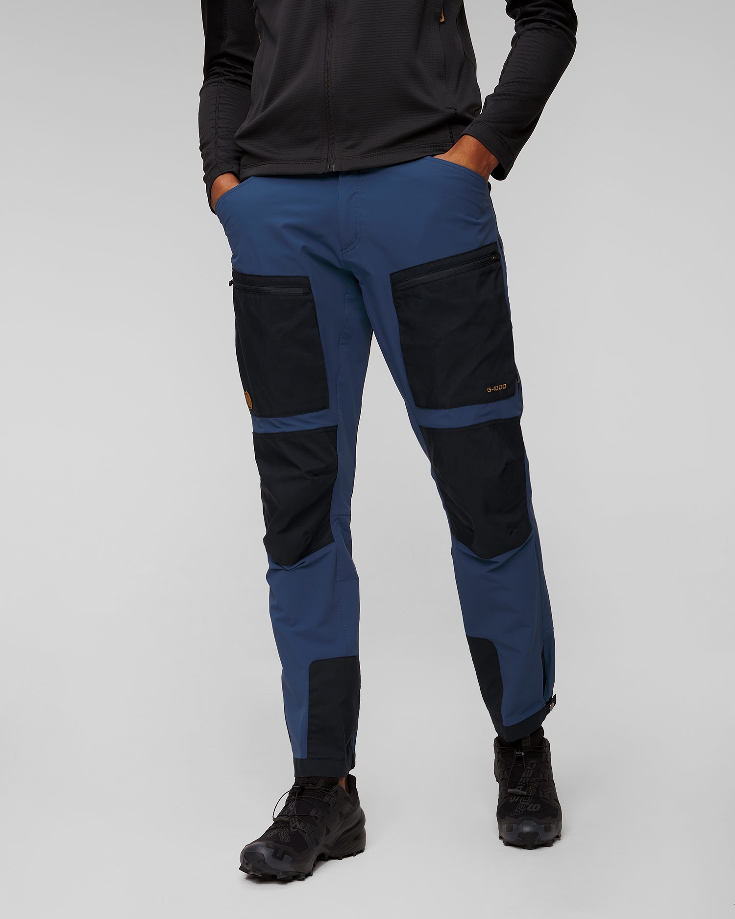 Modré trekové pánské kalhoty Fjallraven Keb Agile Trousers M