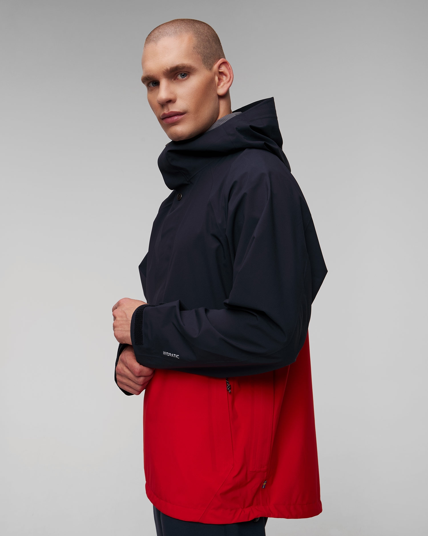 Tmavě modrá pánská nepromokavá bunda Fjallraven Vardag Hydratic Anorak M