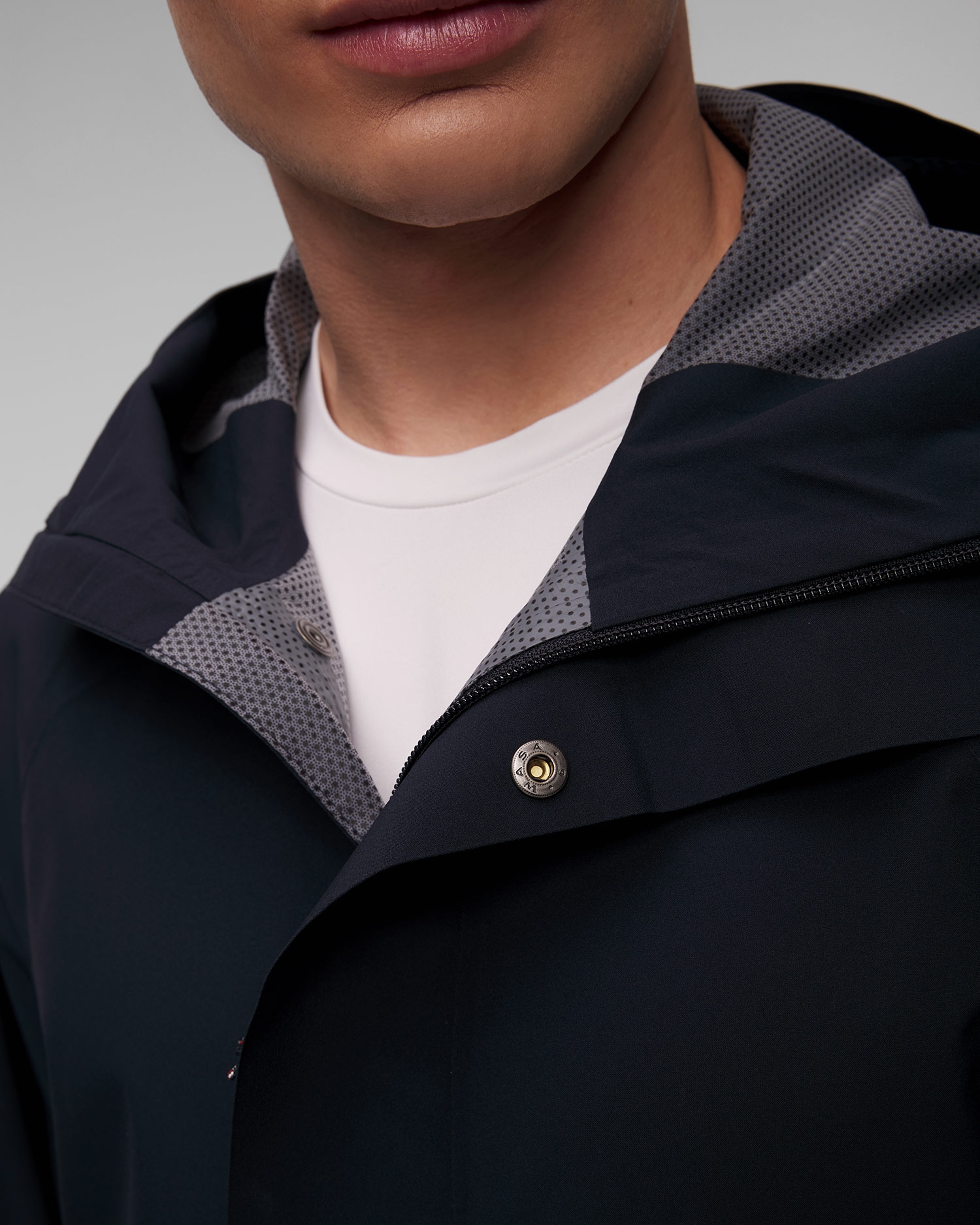 Tmavě modrá pánská nepromokavá bunda Fjallraven Vardag Hydratic Anorak M