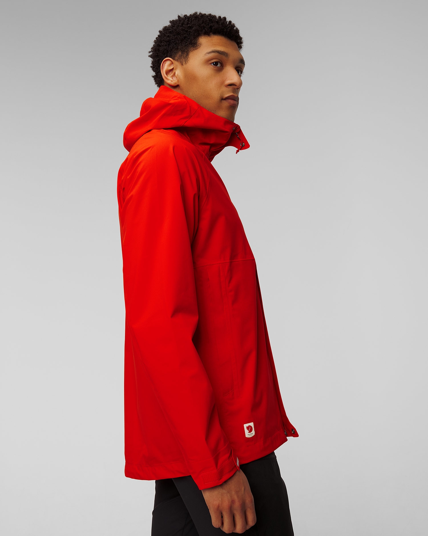 Oranžová hardshellová pánská bunda Fjallraven HC Hydratic Trail Jacket M