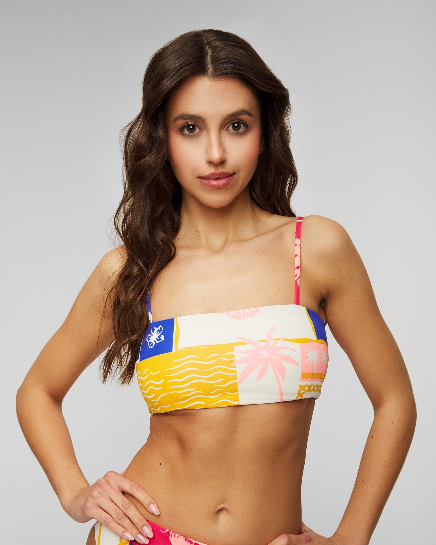 Dámský oboustranný horní díl plavek Maaji Paradise Postals Cyprus