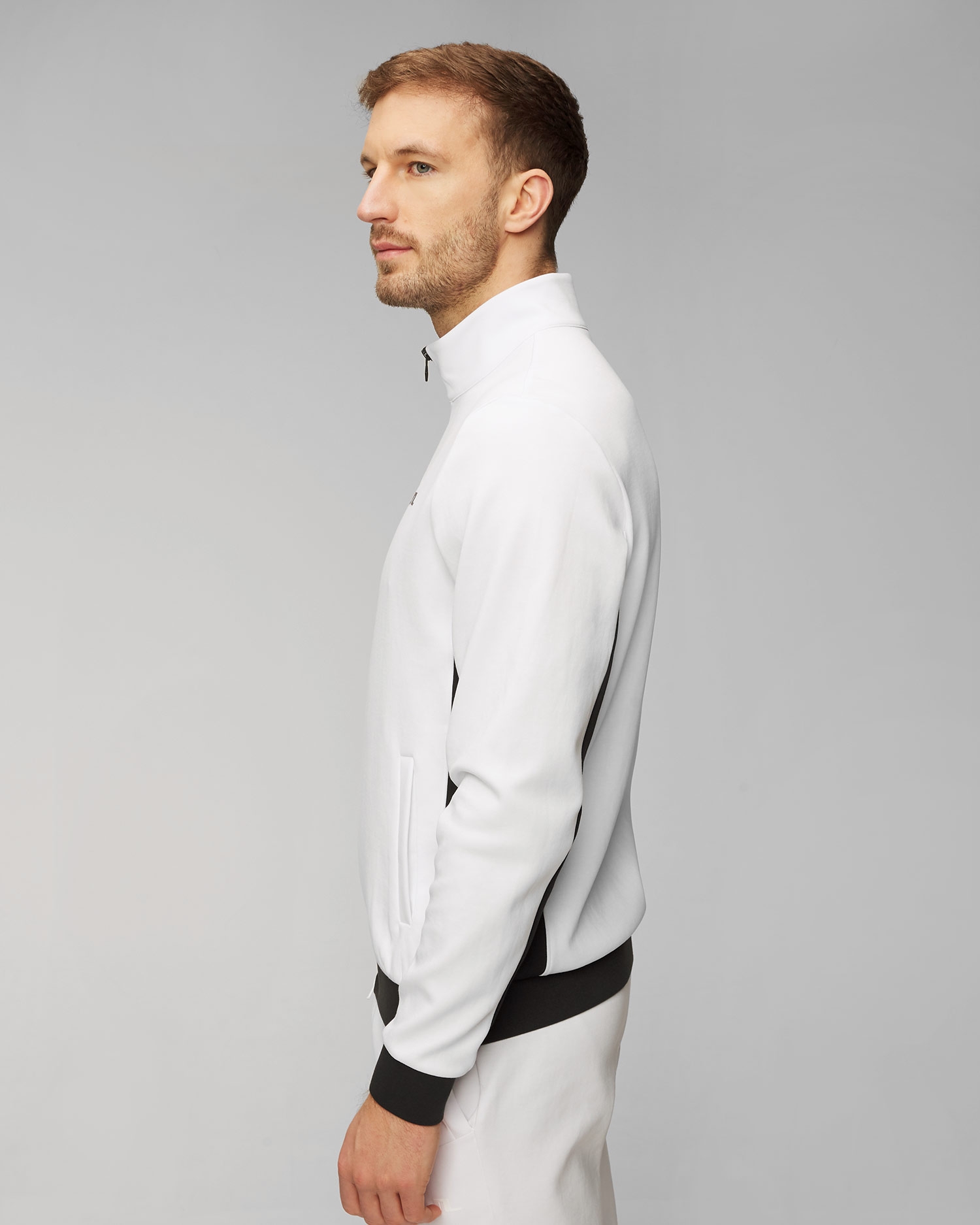 Bílá pánská bunda J.Lindeberg Callum Zip Jacket