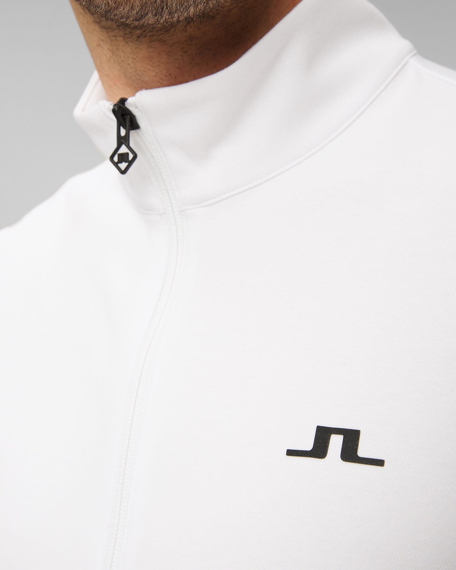 Bílá pánská bunda J.Lindeberg Callum Zip Jacket