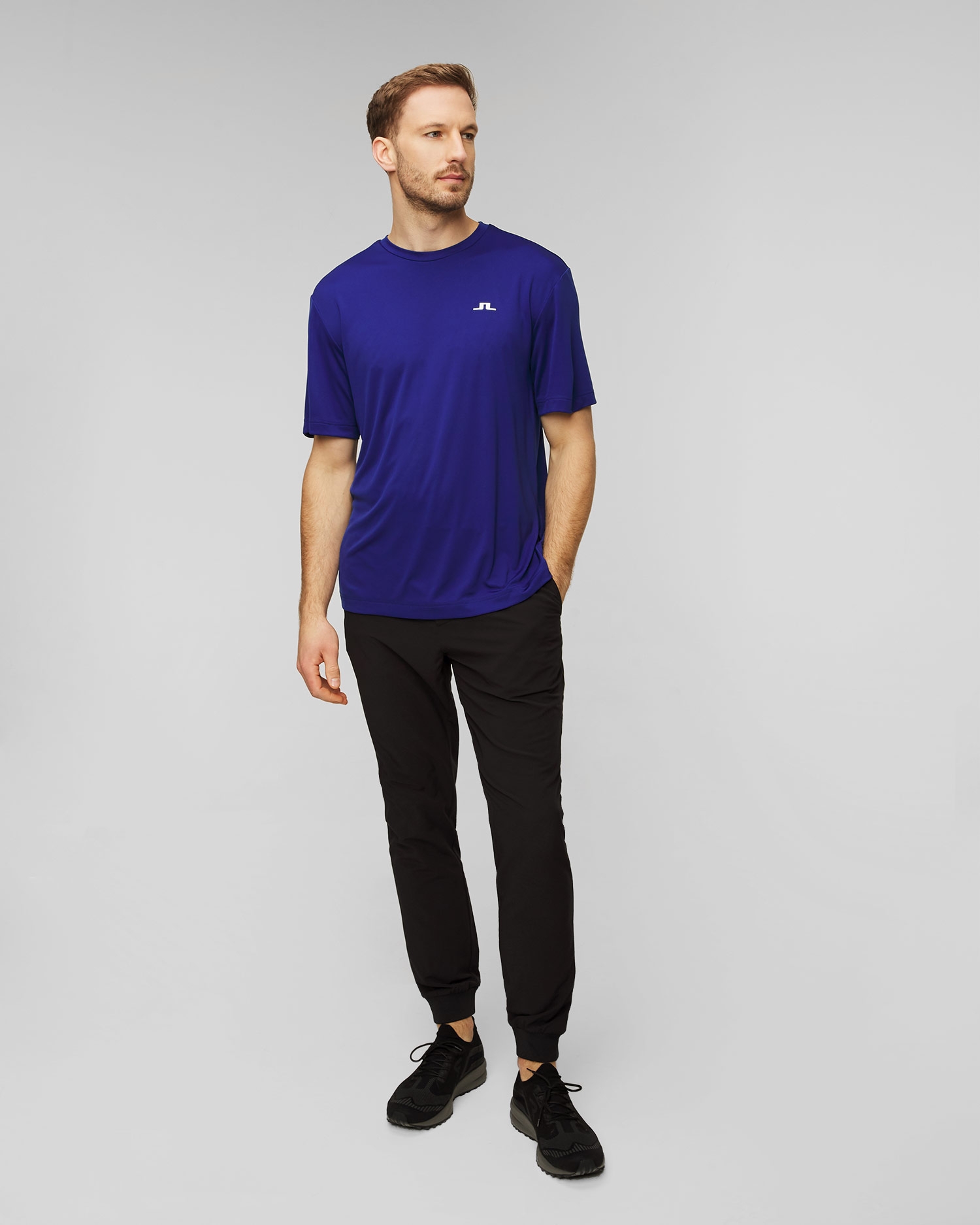 Modré pánské tričko J.Lindeberg Ade