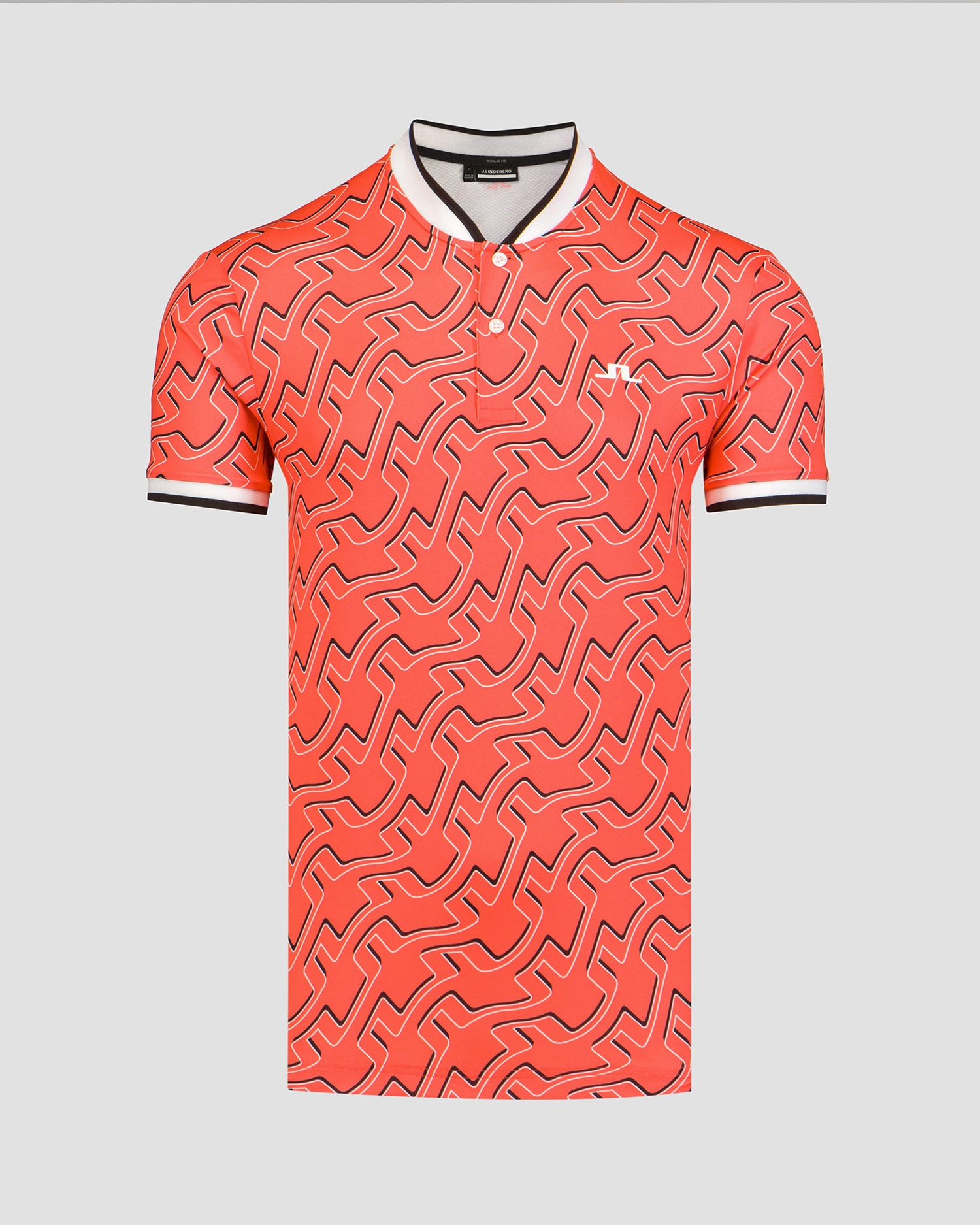 Oranžová pánská polokošile J.Lindeberg Jensen Print