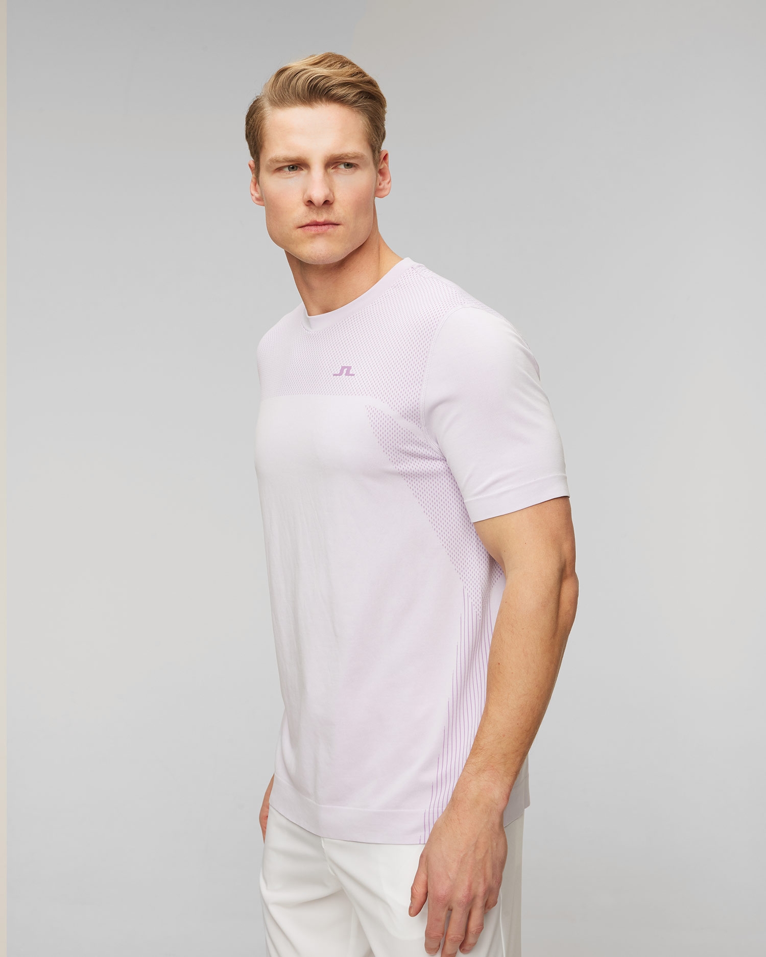 Růžové pánské tričko J.Lindeberg Kai Seamless Top