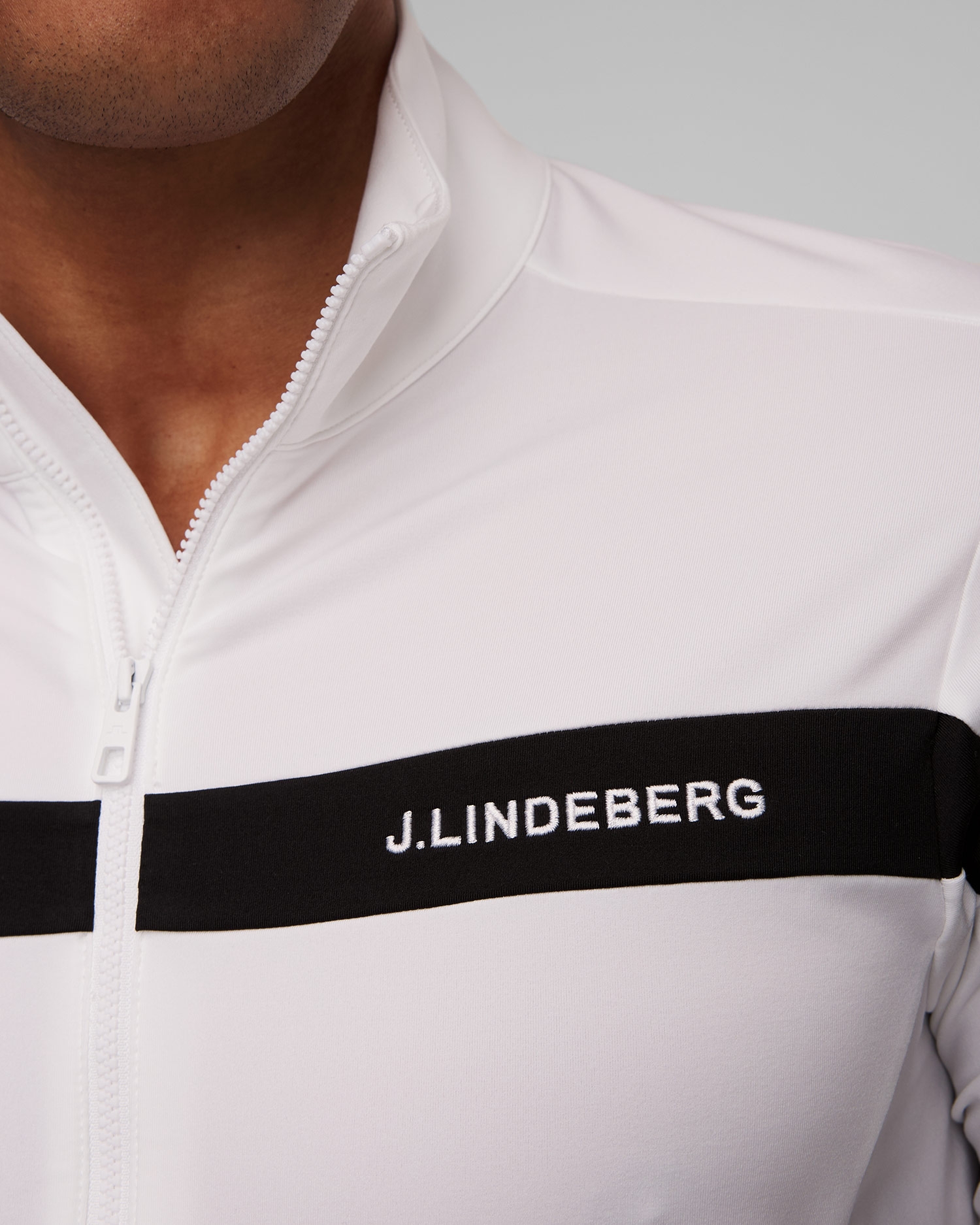 Pánská bílá mikina J.Lindeberg Jarvis Mid Layer