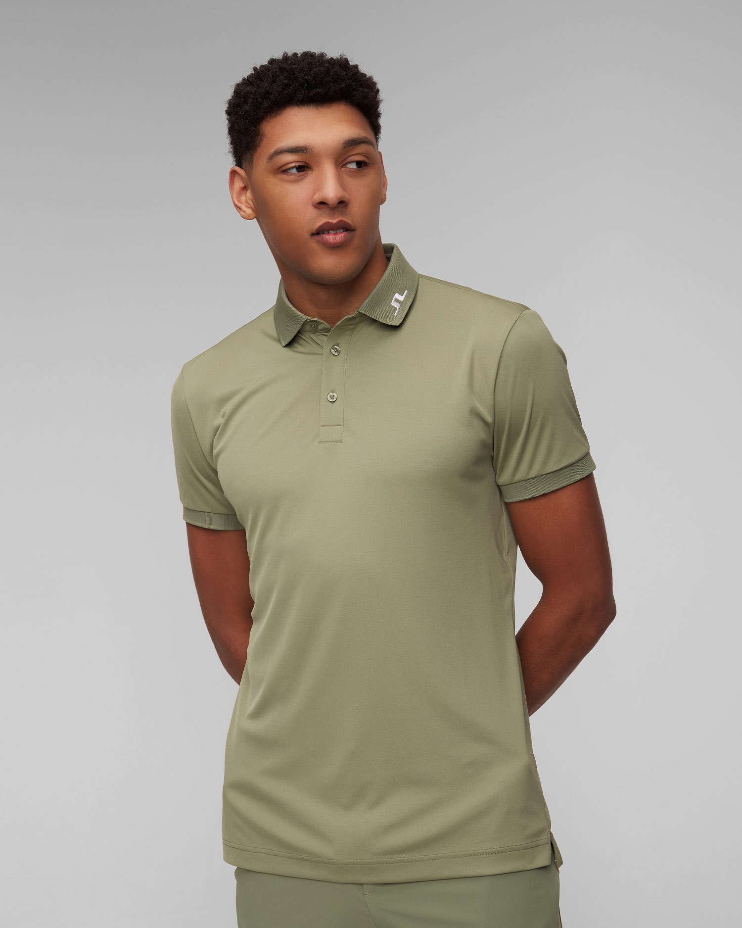 Zelená pánská polokošile J.Lindeberg KV Print