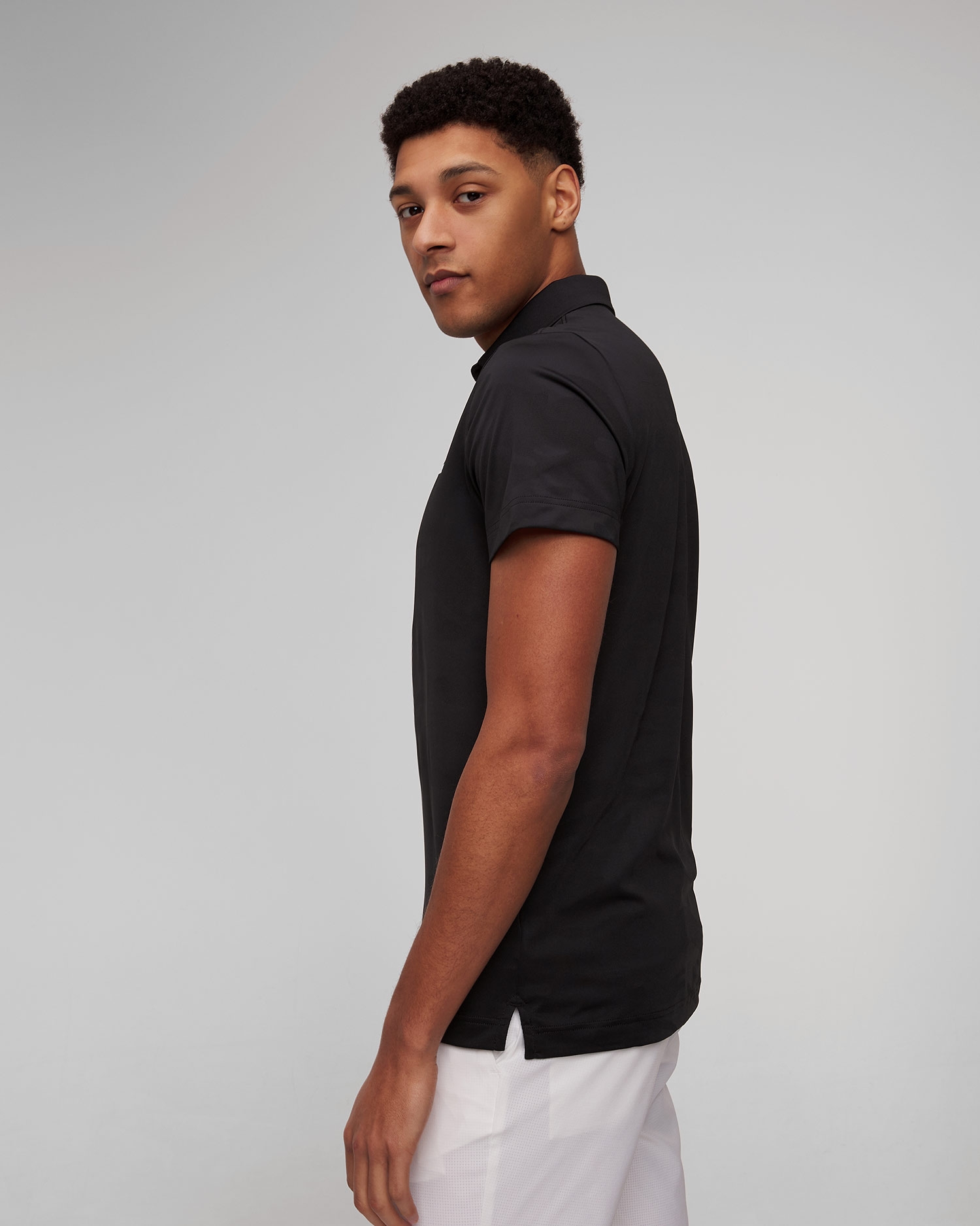 Černá pánská polokošile J.Lindeberg Mat Tour Golf Polo