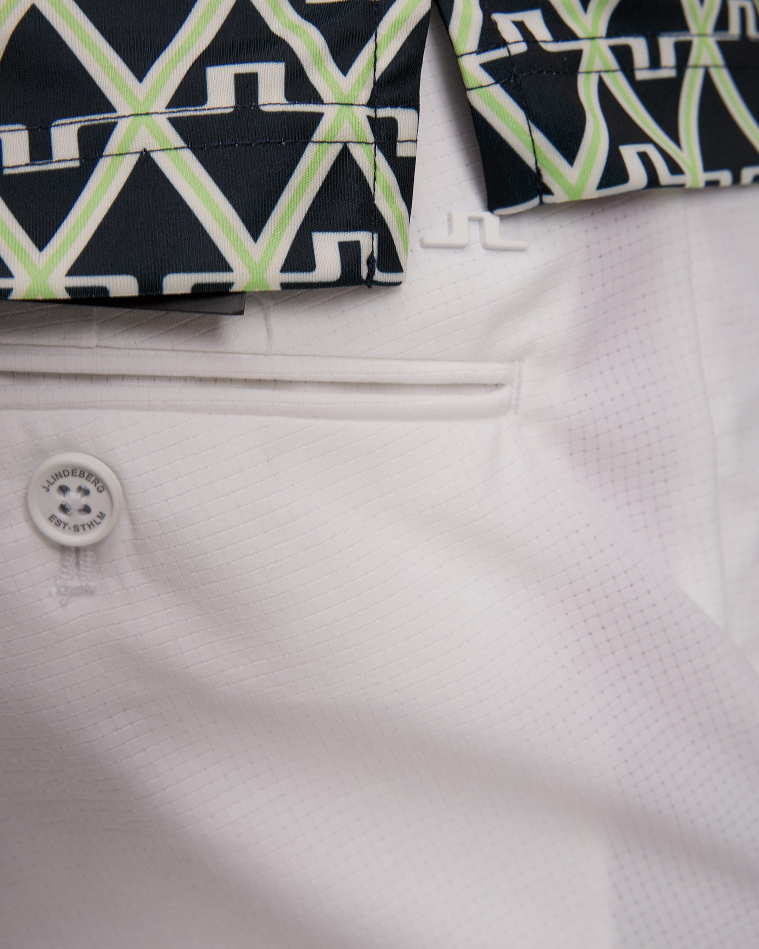 Bílé pánské kalhoty J.Lindeberg Vent Pant