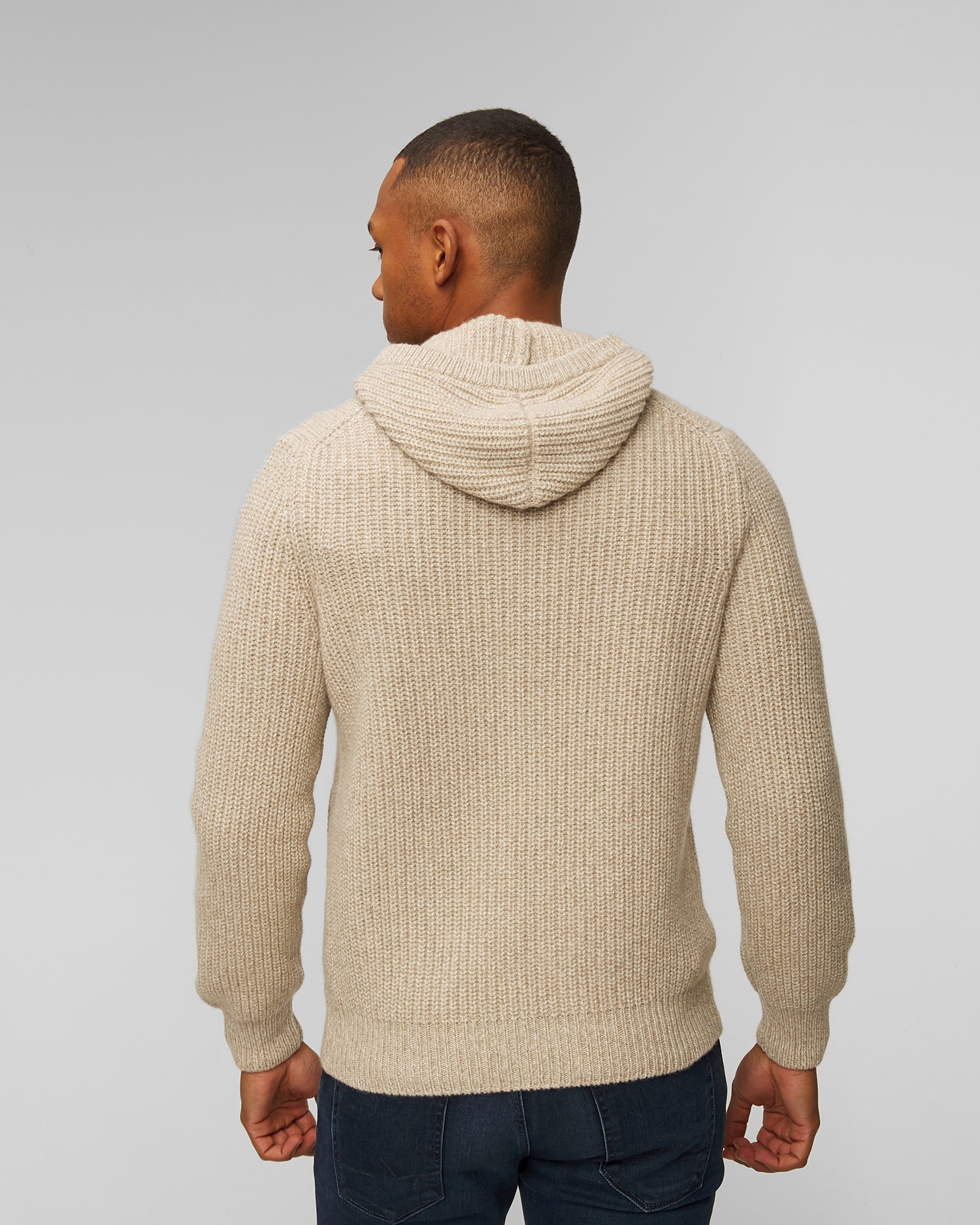 Pánský kašmírový svetr na zip Gran Sasso