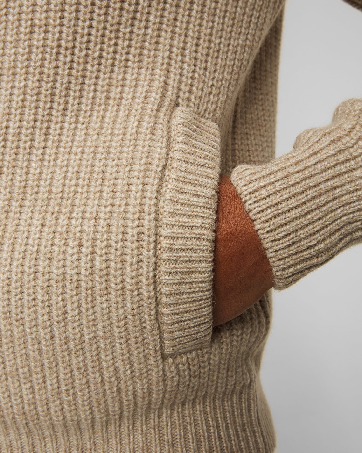 Pánský kašmírový svetr na zip Gran Sasso