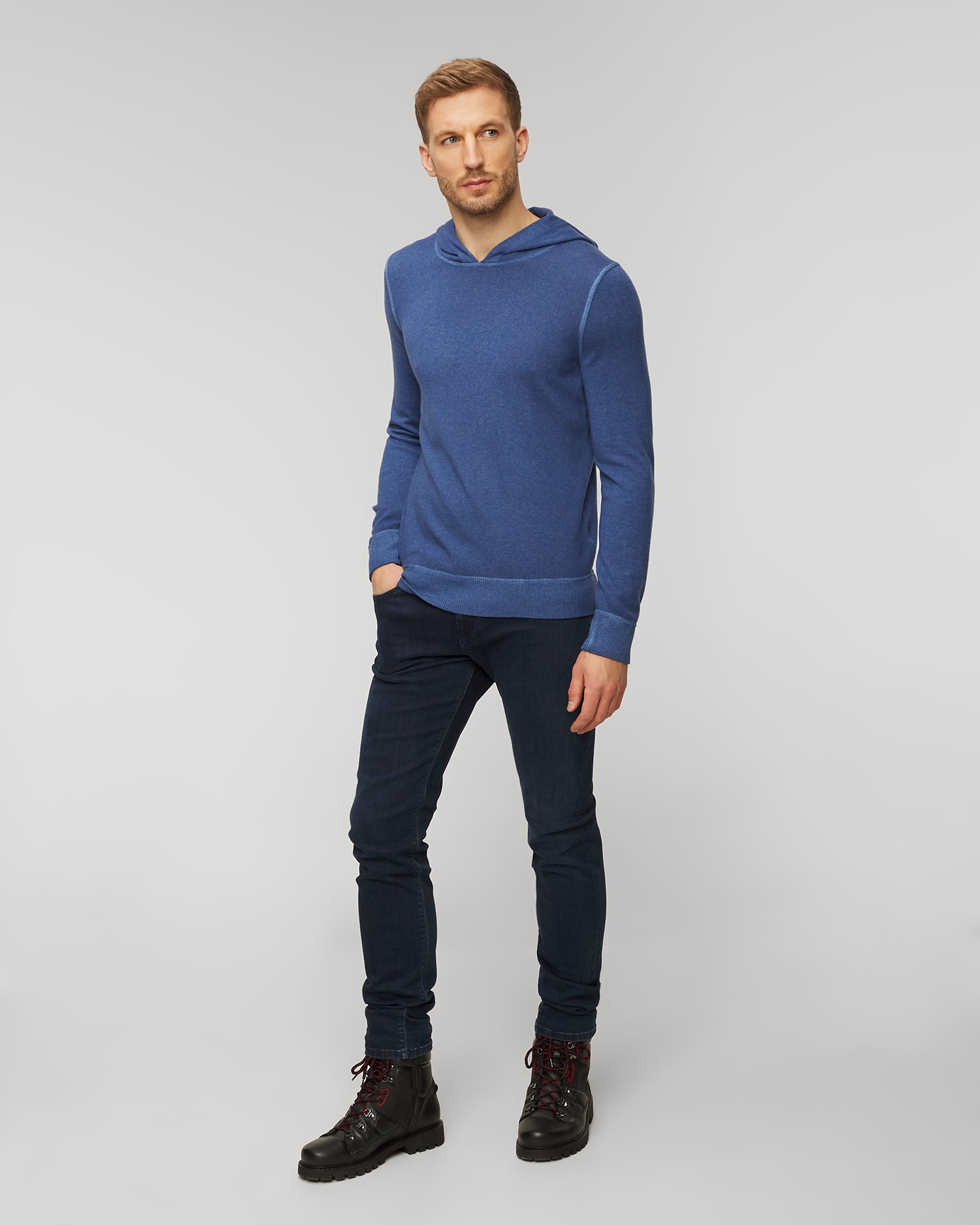 Pánský svetr s kapucí Gran Sasso Vintage