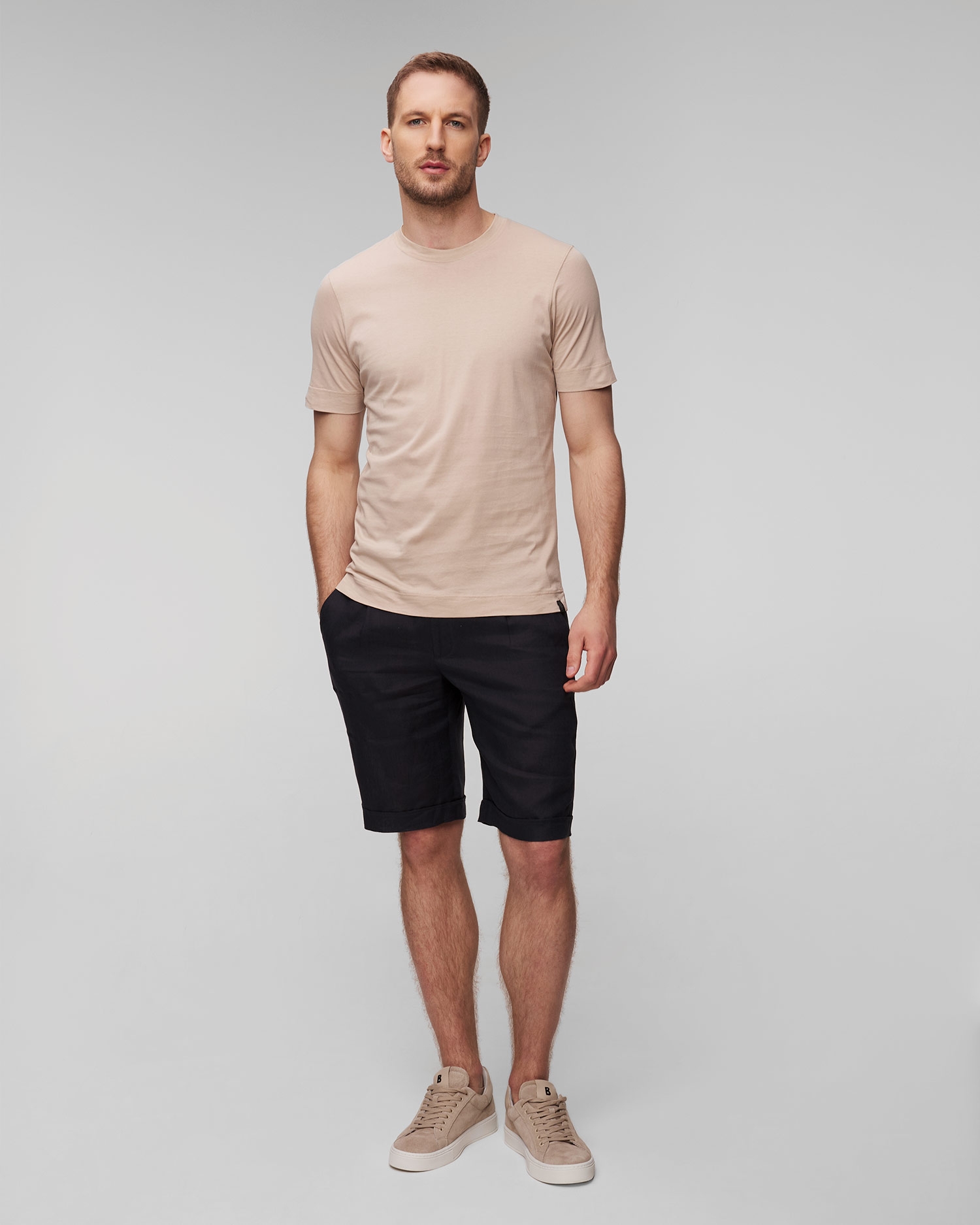 Lněné bermudy Gran Sasso