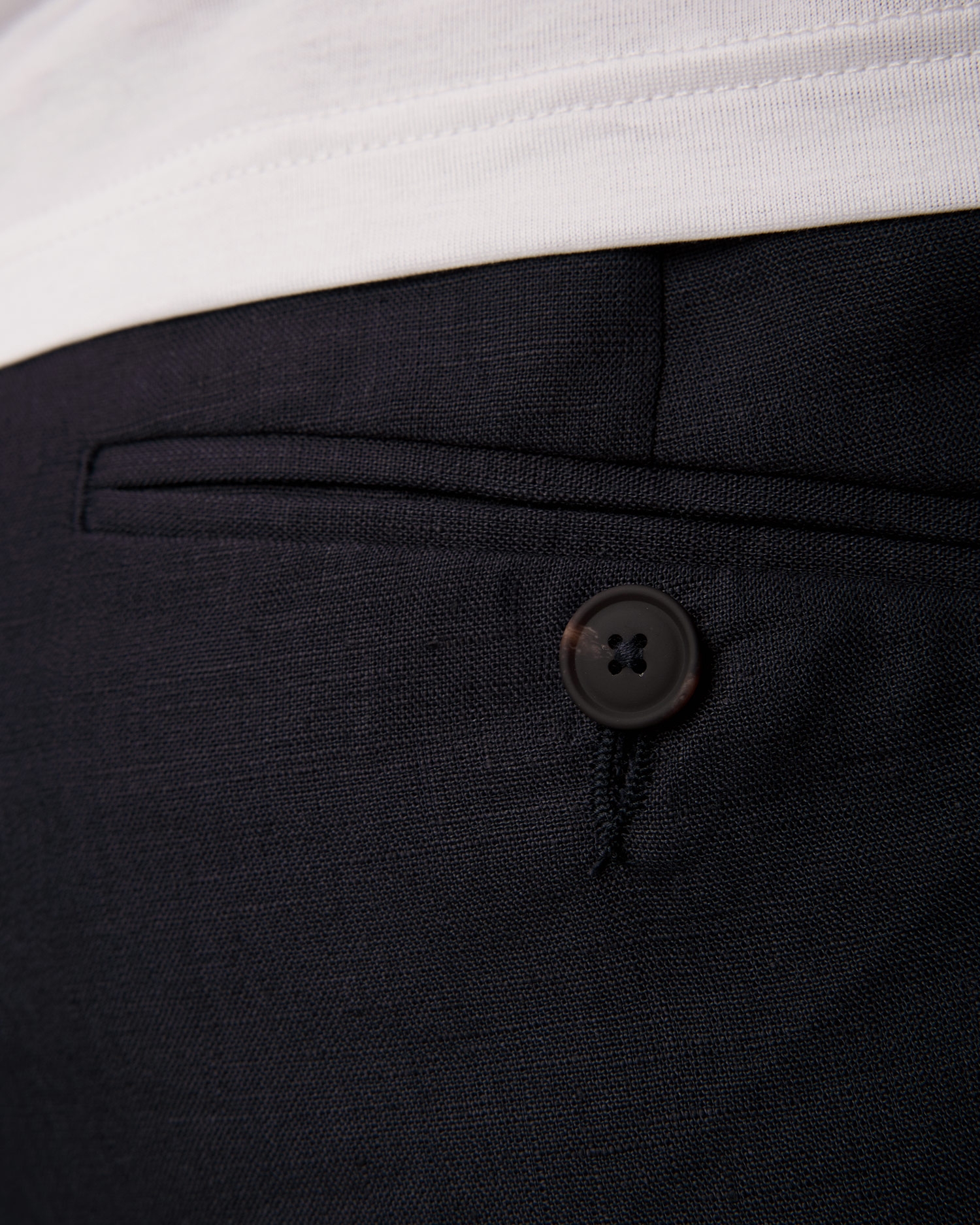 Lněné pánské kalhoty Gran Sasso