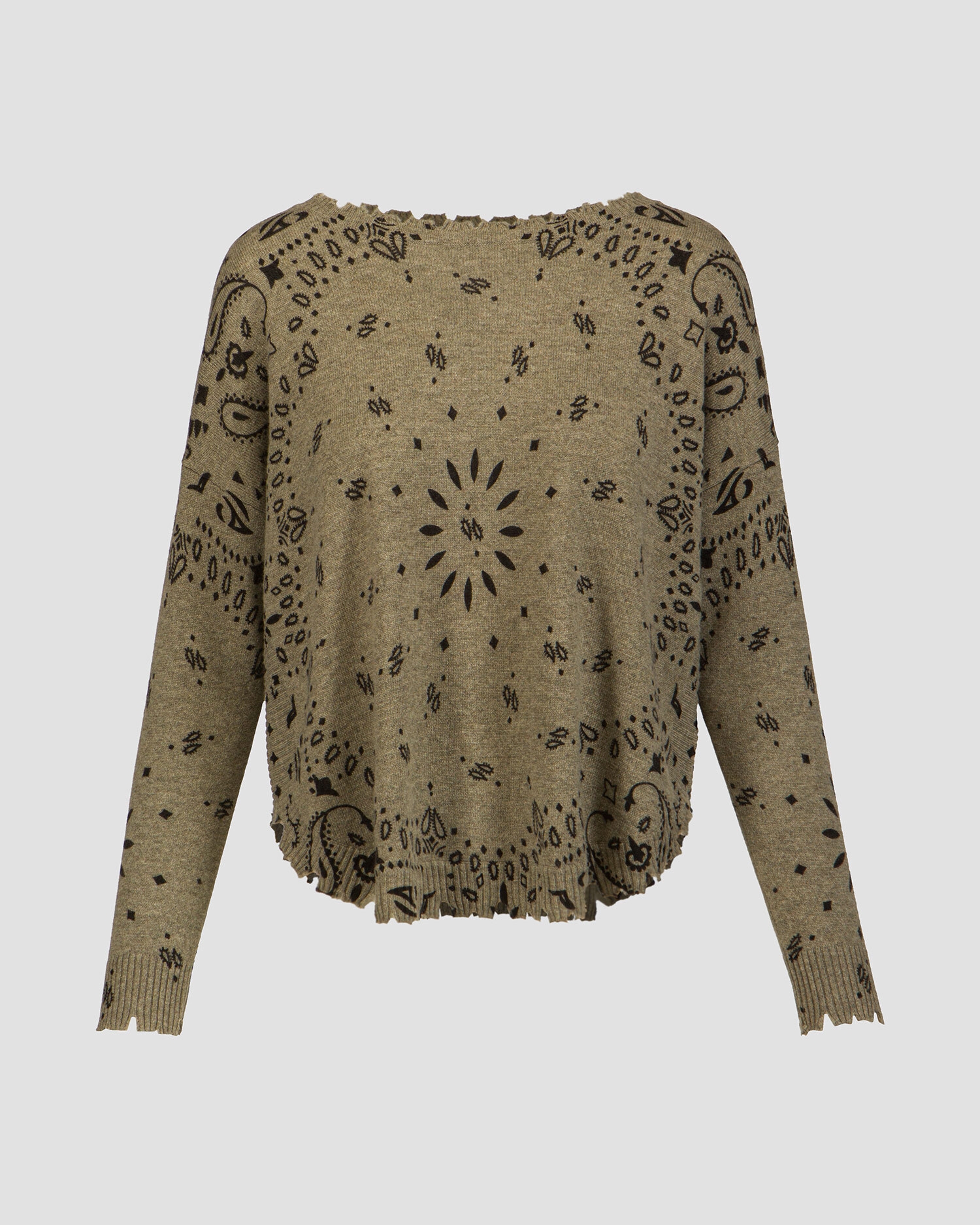 Kašmírový svetr KUJTEN MELA BANDANA