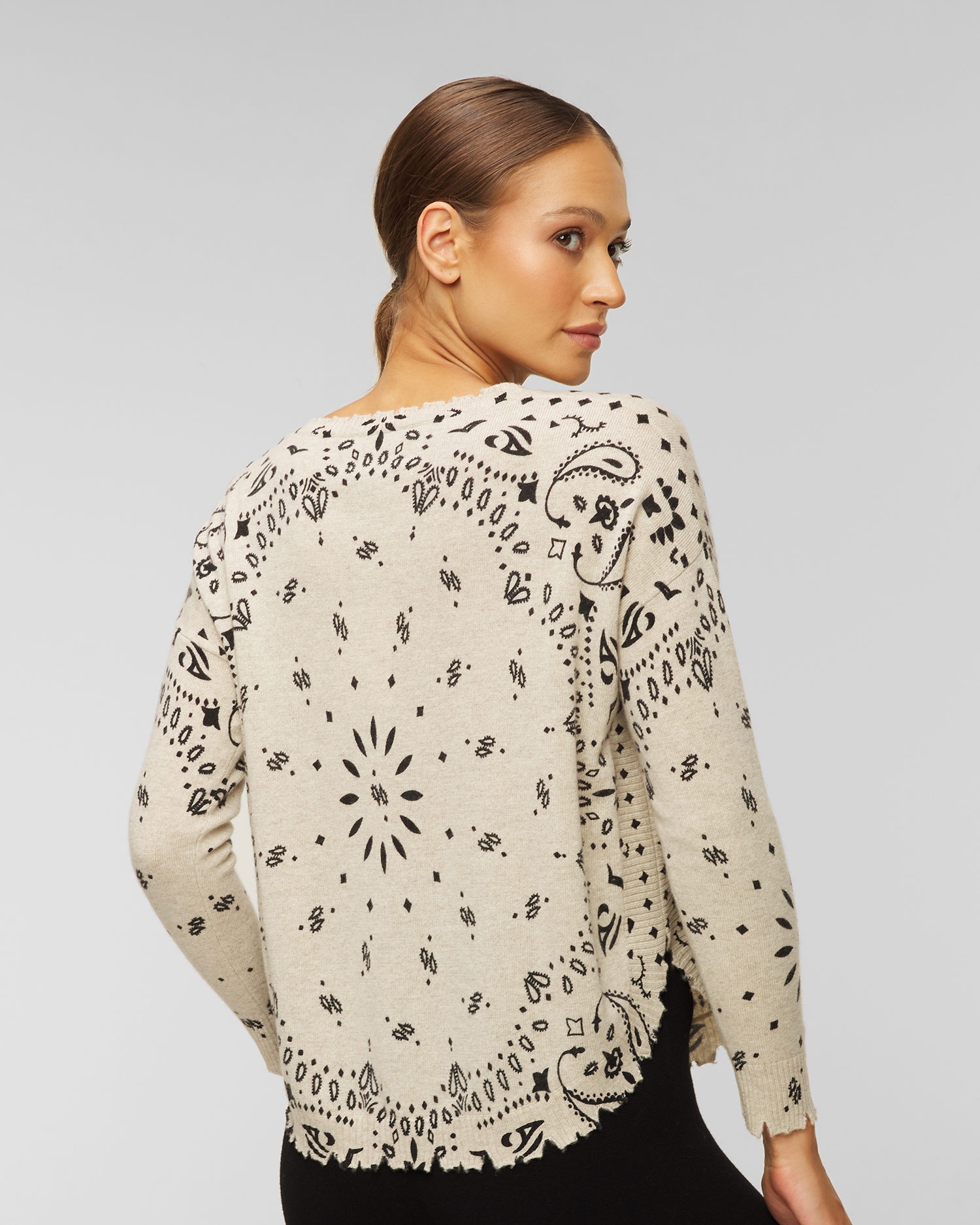 Dámský kašmírový svetr Kujten Mela Bandana