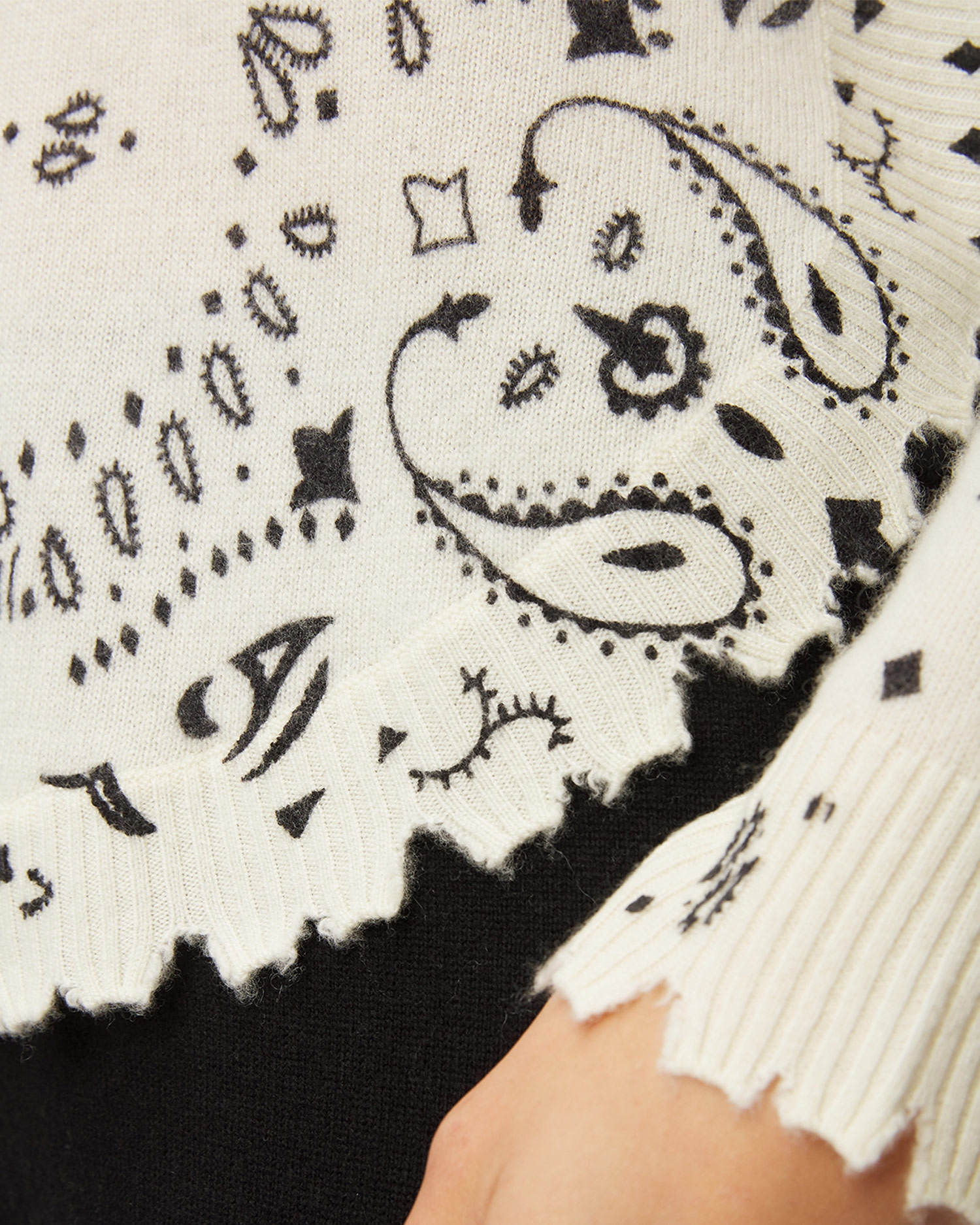 Kašmírový svetr KUJTEN MELA BANDANA