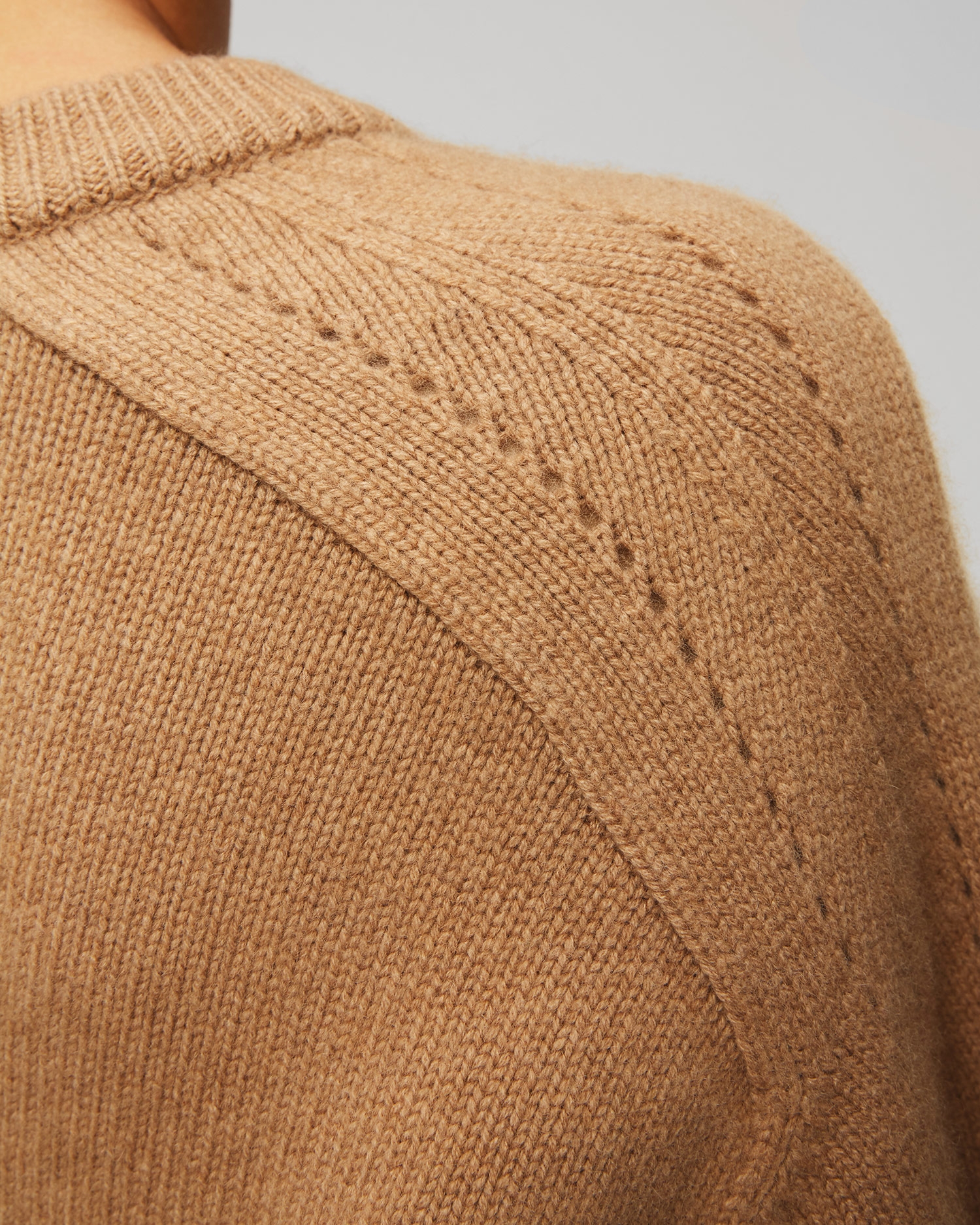 Hnědý dámský kašmírový svetr Kujten Diane