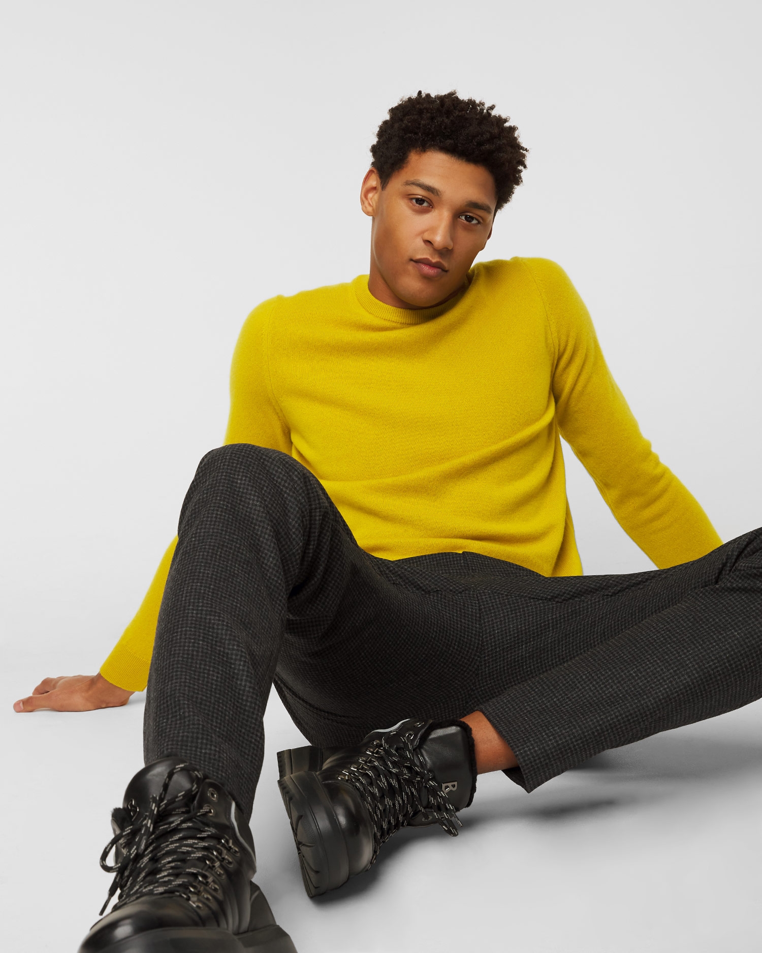 Kašmírový svetr LORENZONI CREW NECK