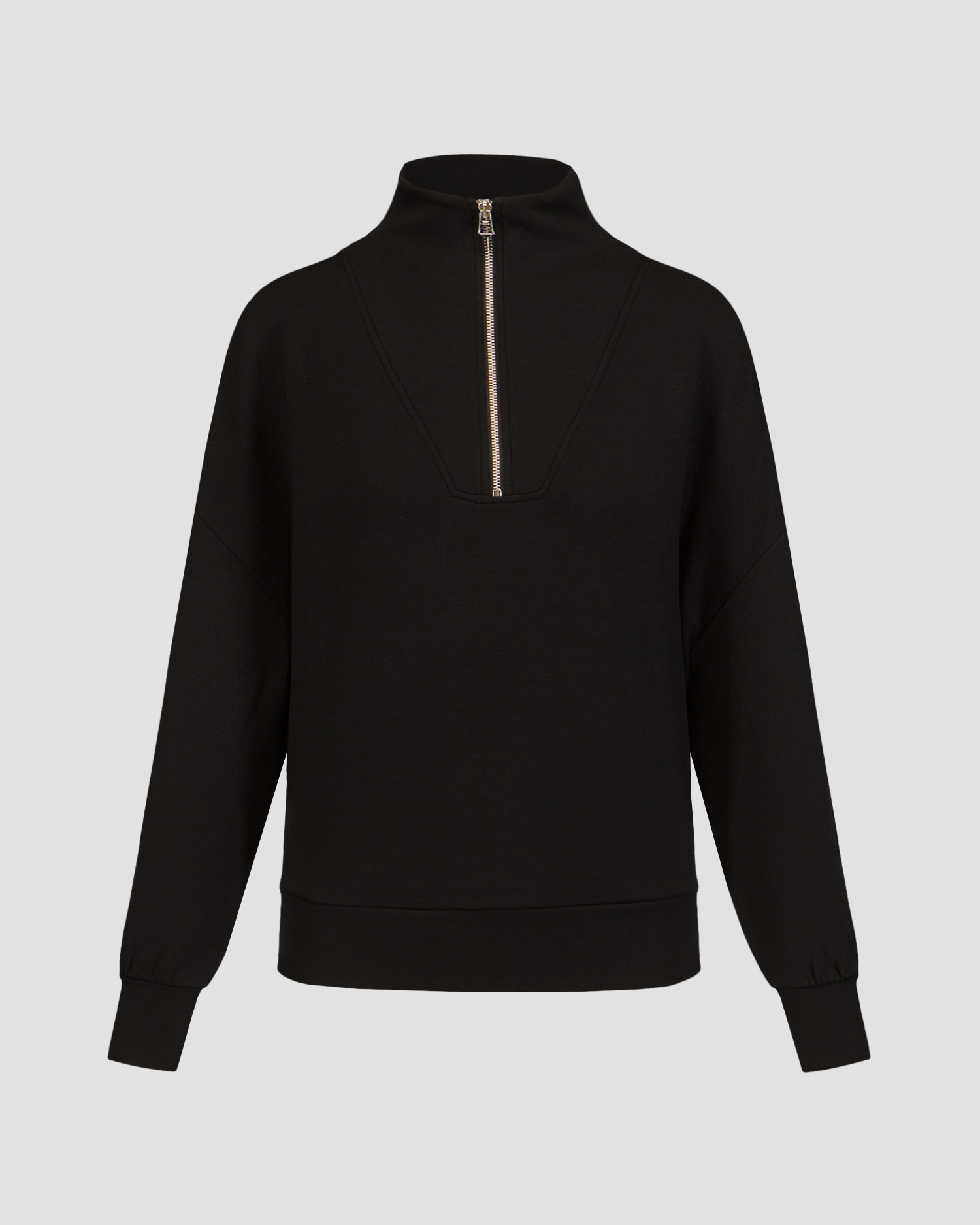 Dámská černá mikina Varley Hawley Half Zip Sweat